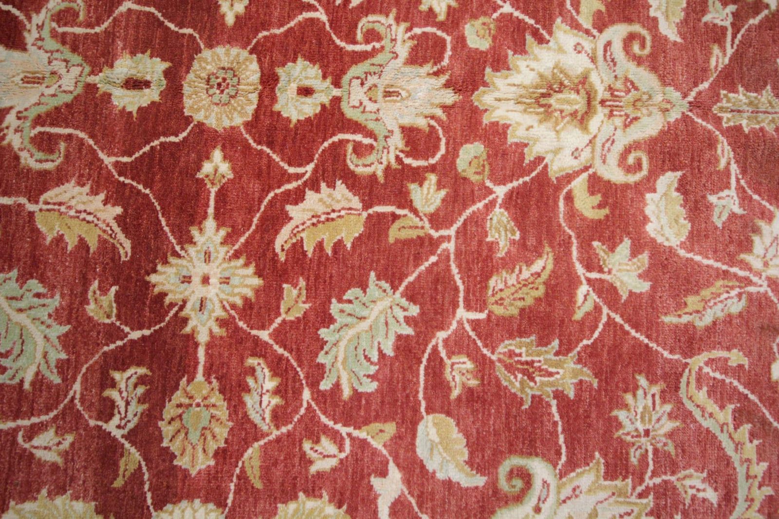 Tapis orientaux, tapis rouges pour salon, tapis floral Ziegler fait main photo vinterior