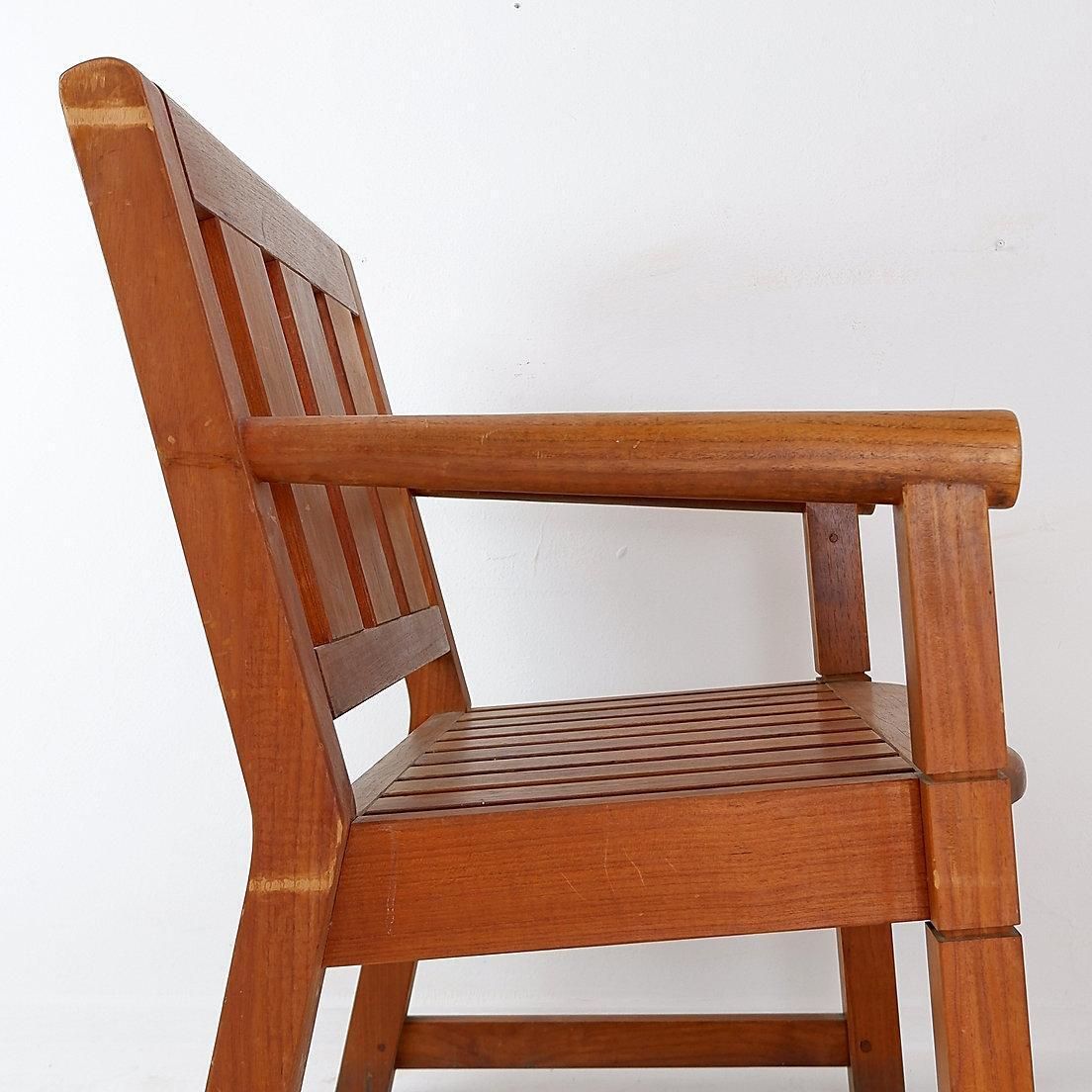 Contemporary Wood Armchair For Indoor/Outdoor Use, 21st Century Design photo buy
