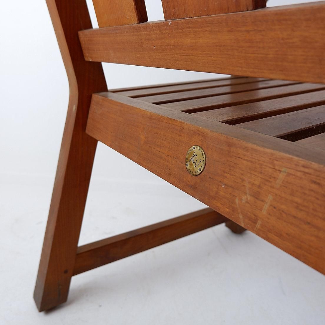 photo for sale Contemporary Wood Armchair For Indoor/Outdoor Use, 21st Century Design