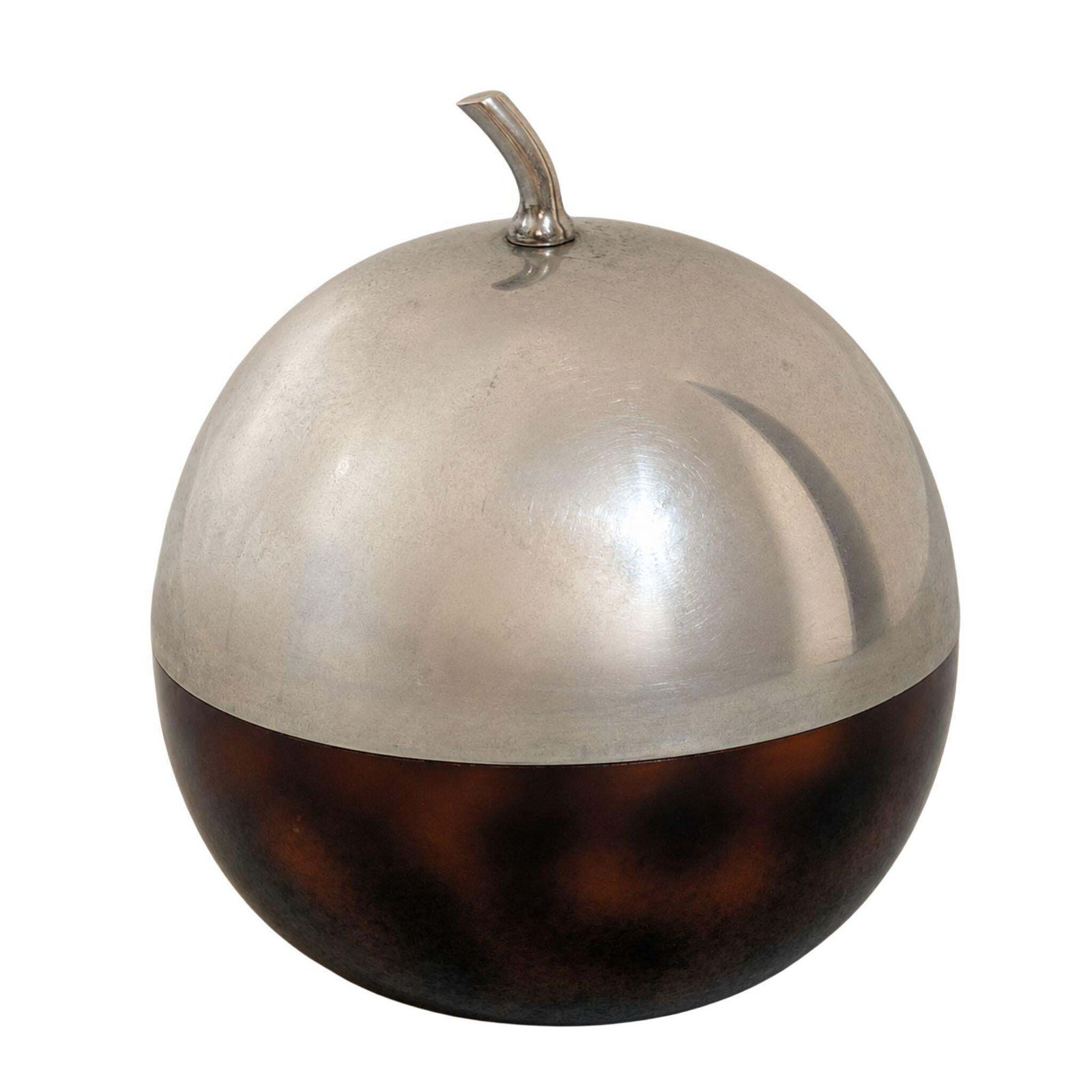 Mid Century Modern French Ice Bucket Metal And Bakelite Lucite, 1970s photo furniture