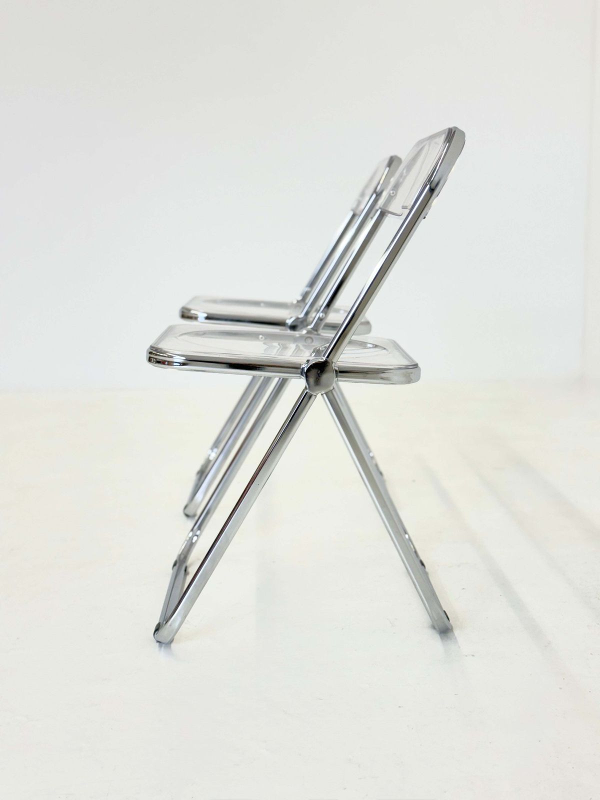 Set Of 2 Plia Folding Chairs By Giancarlo Piretti For Anonima Castelli photo buy