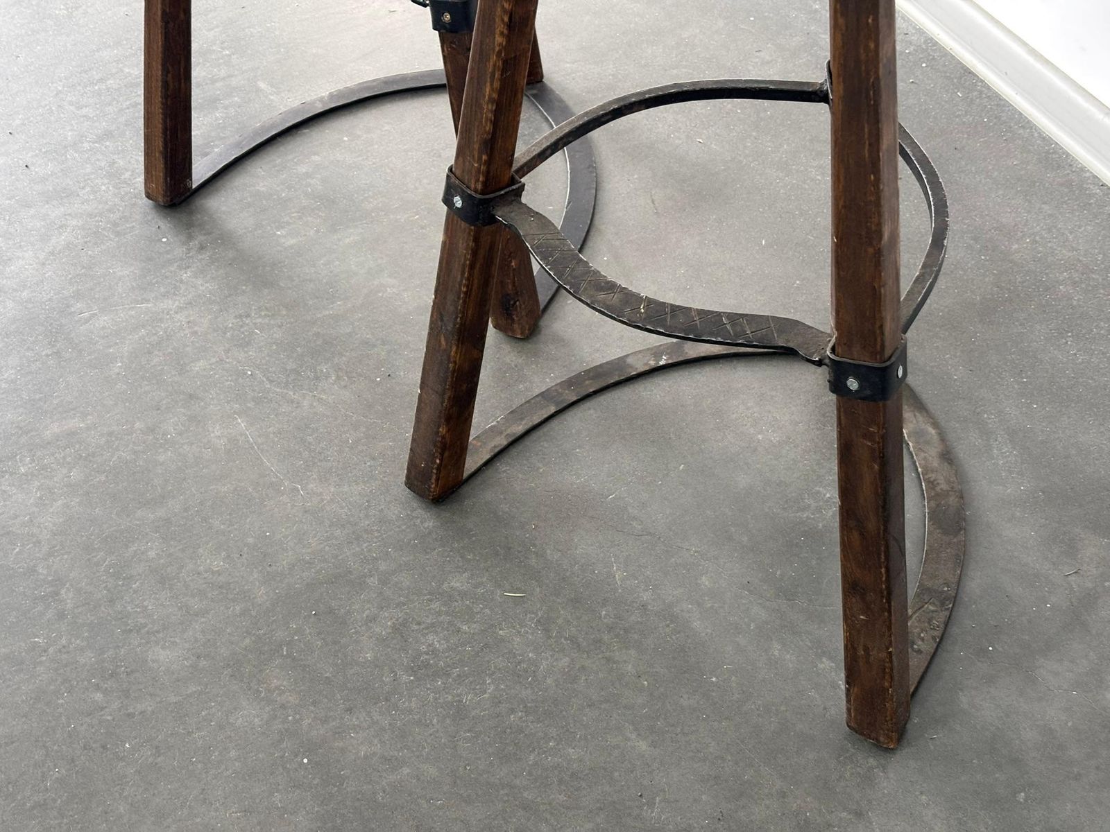 photo buy Set Of 2 Vintage Brutalist Marbella Stools By Sergio Rodrigues