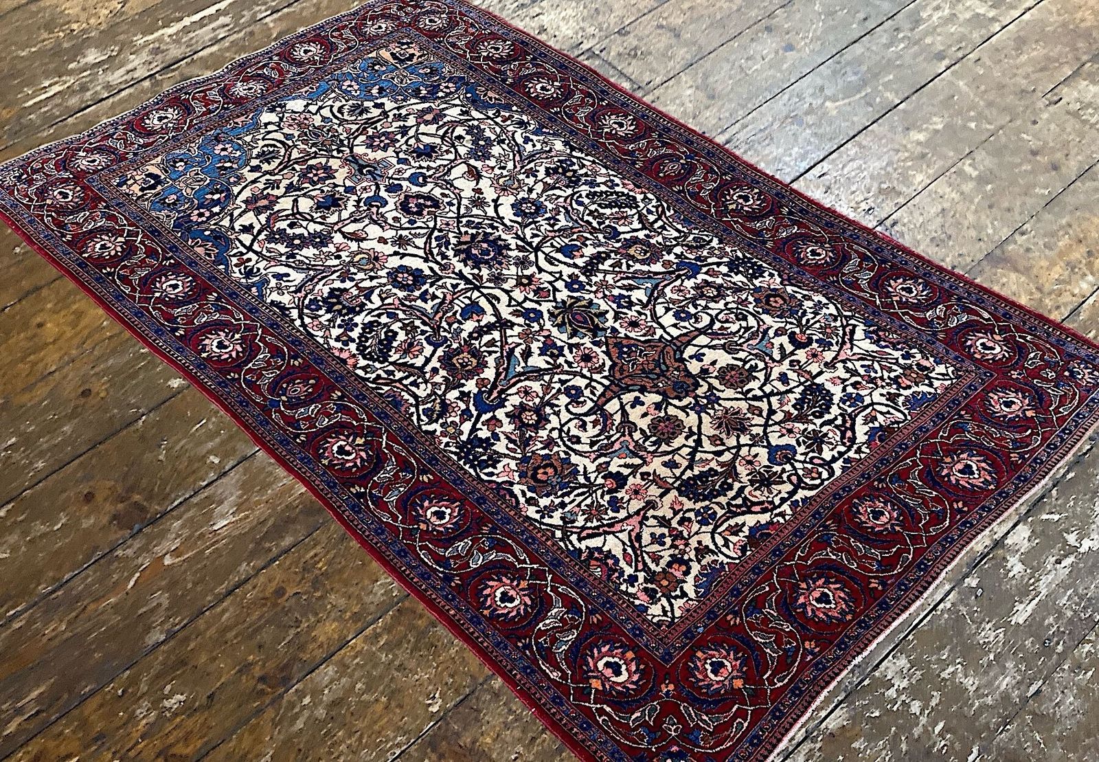 Antique Kashan Rug 2.12m X 1.31m photo 1600.0