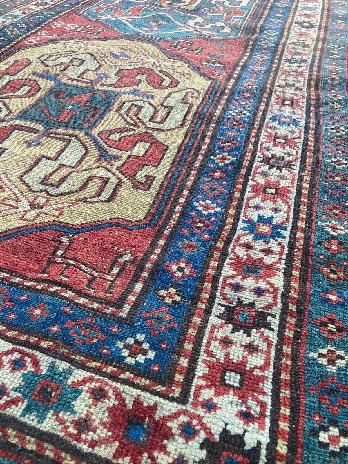 Antique Caucasian Chondoresk Rug 1.94m X 1.17m photo vintage