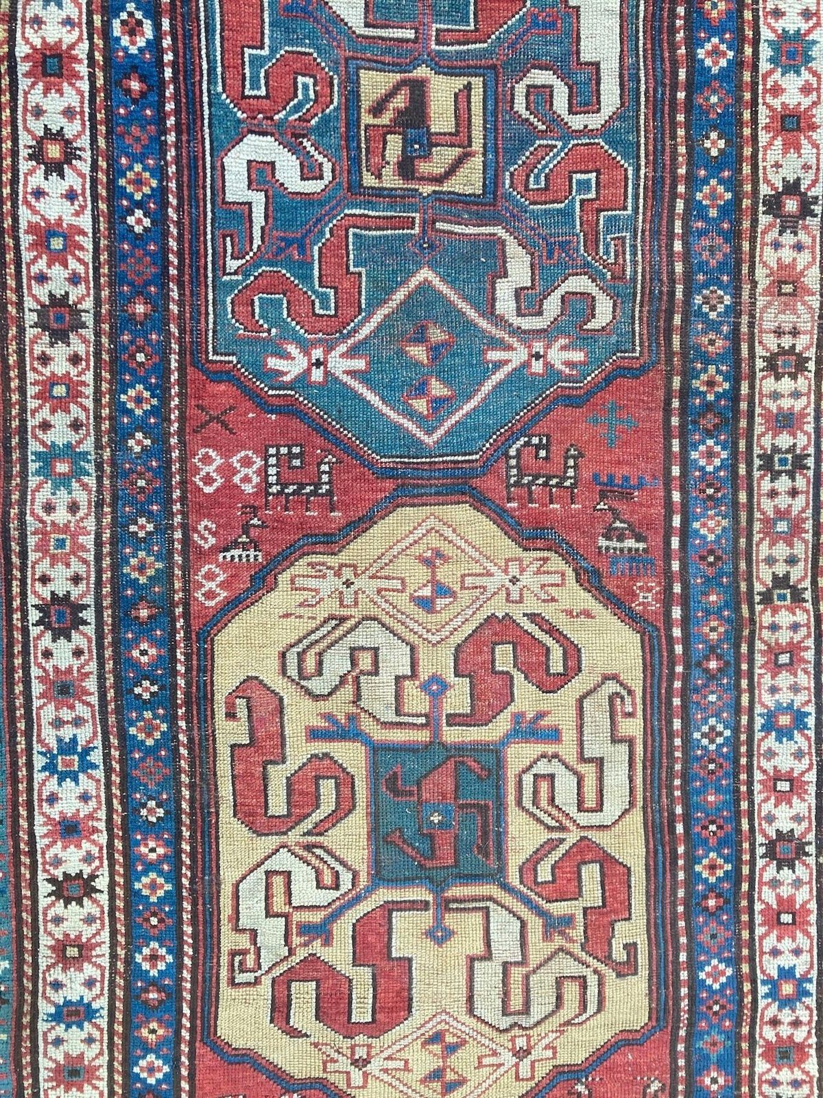 photo vinterior Antique Caucasian Chondoresk Rug 1.94m X 1.17m