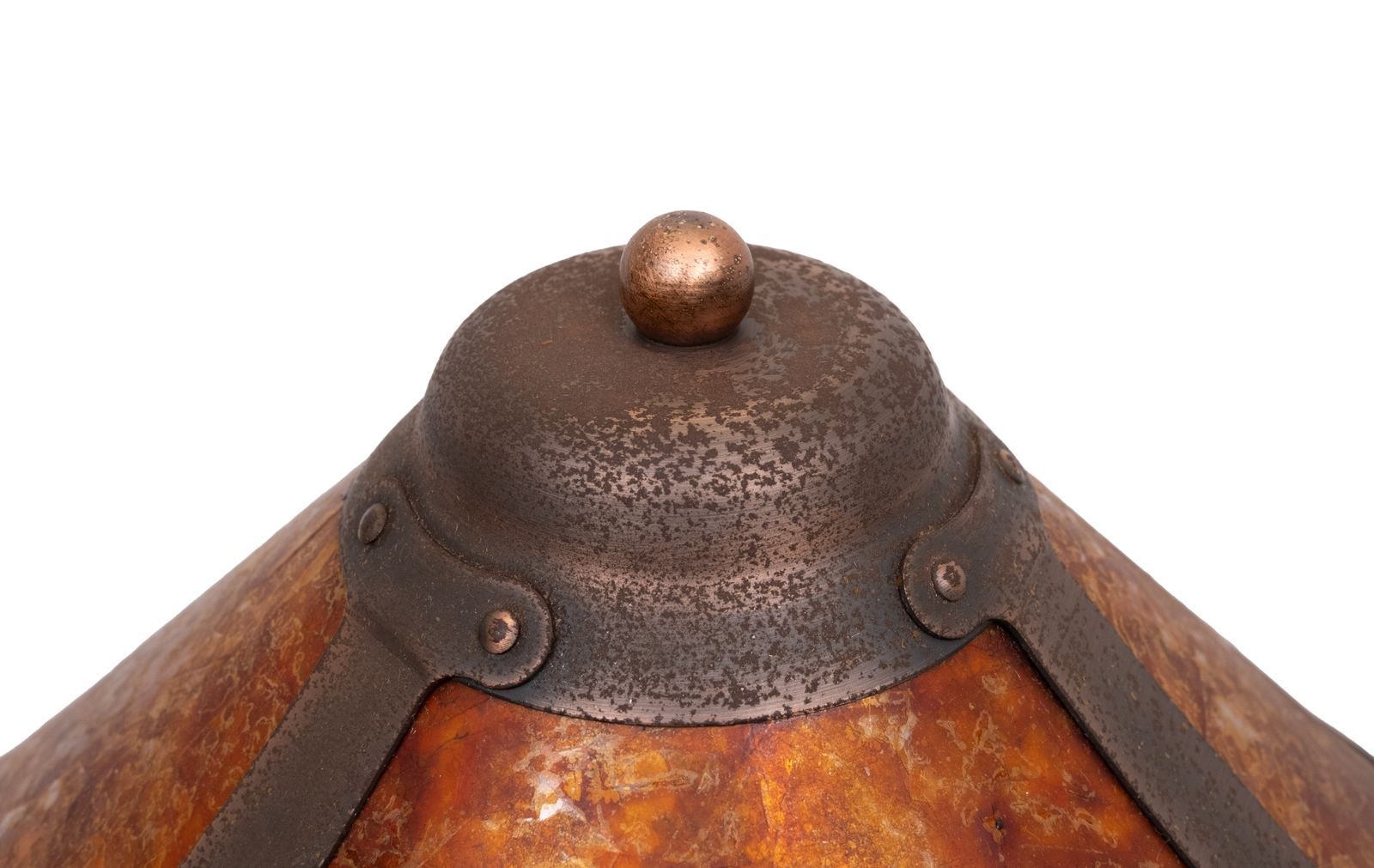 Vintage Arts & Crafts Tafellamp In De Stijl Van Dirk Van Erp, Koper En Mica, 20e Eeuw photo buy