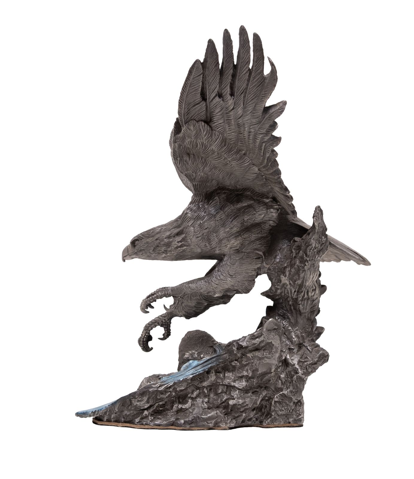The Alaskin Chilkat Bald Eagle Statue Pewter By Paul Brunelle photo vintage