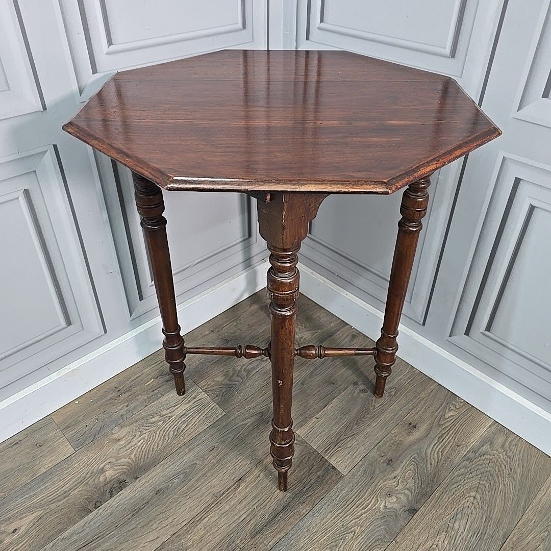Antique Lamp Side Table Edwardian Early 20th Century Mahogany Occasional Vintage photo furniture
