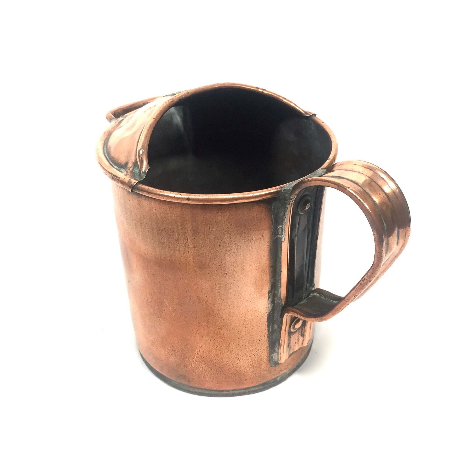 Antique 20th Century S Noton & Sons Copper Pitcher / Handled Water Jug / C.1900 photo vinterior