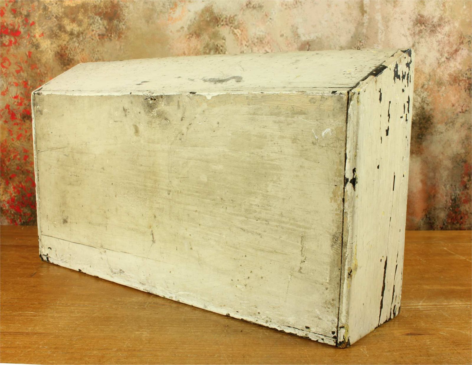 995.0 Antique Ship Diorama. French Handmade Boat Model In A Box. Vienne France. photo