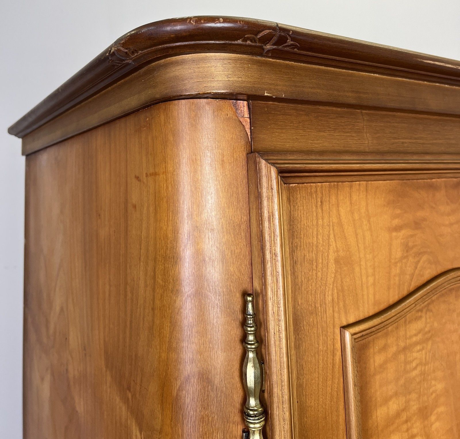 Wardrobe Vintage French Louis XVI Style Four Door Carved Armoire Lot 6079 photo Furniture