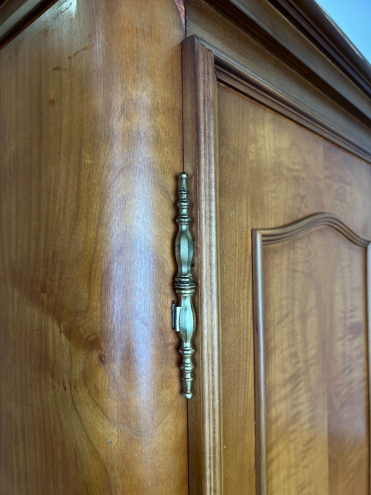 Wardrobe Vintage French Louis XVI Style Four Door Carved Armoire Lot 6079 photo 849.0