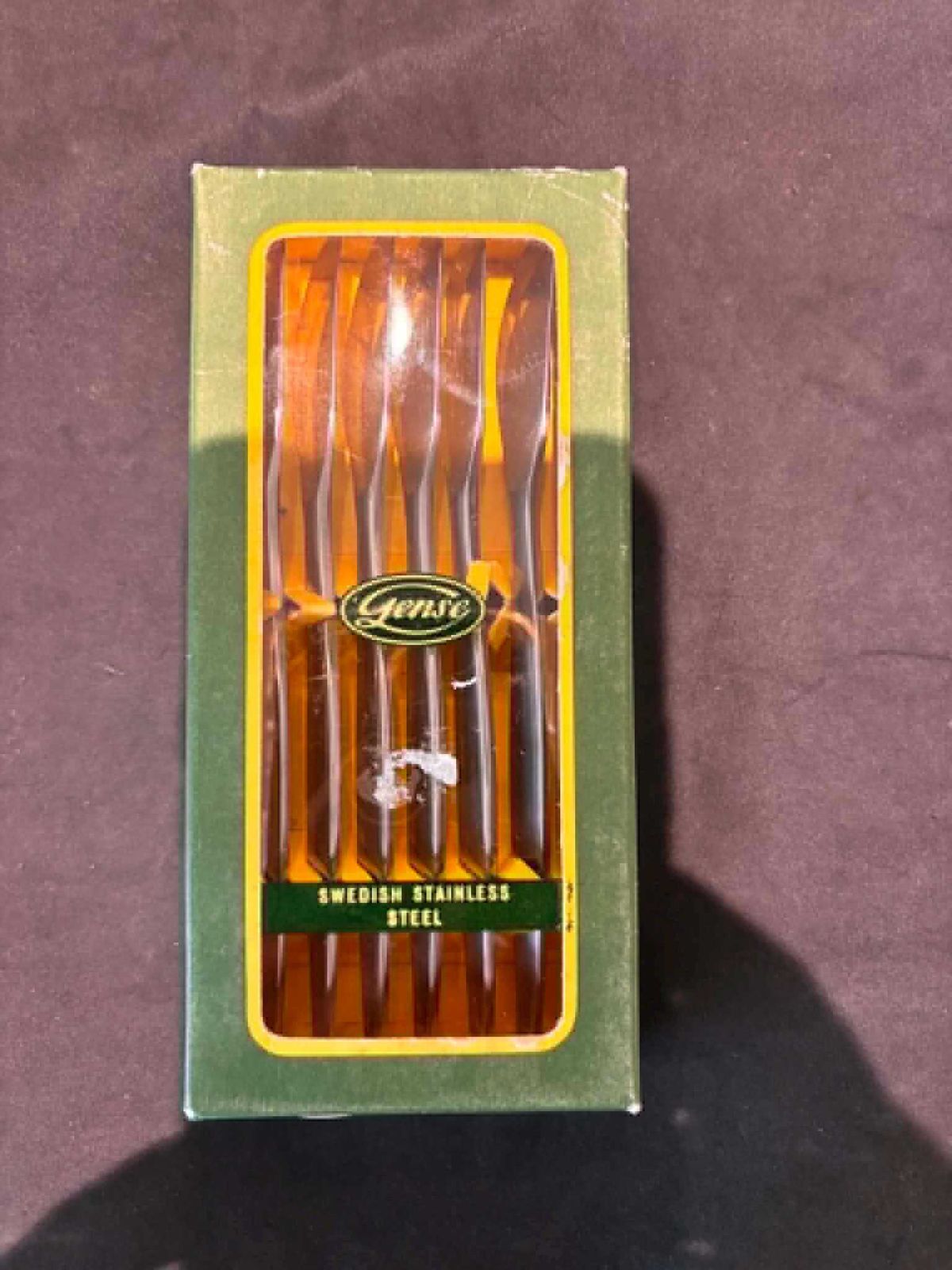 Gense Focus Fruits Knives – Scandinavisch Modernistisch Satijn Roestvrij Staal – Set van 6 photo for sale