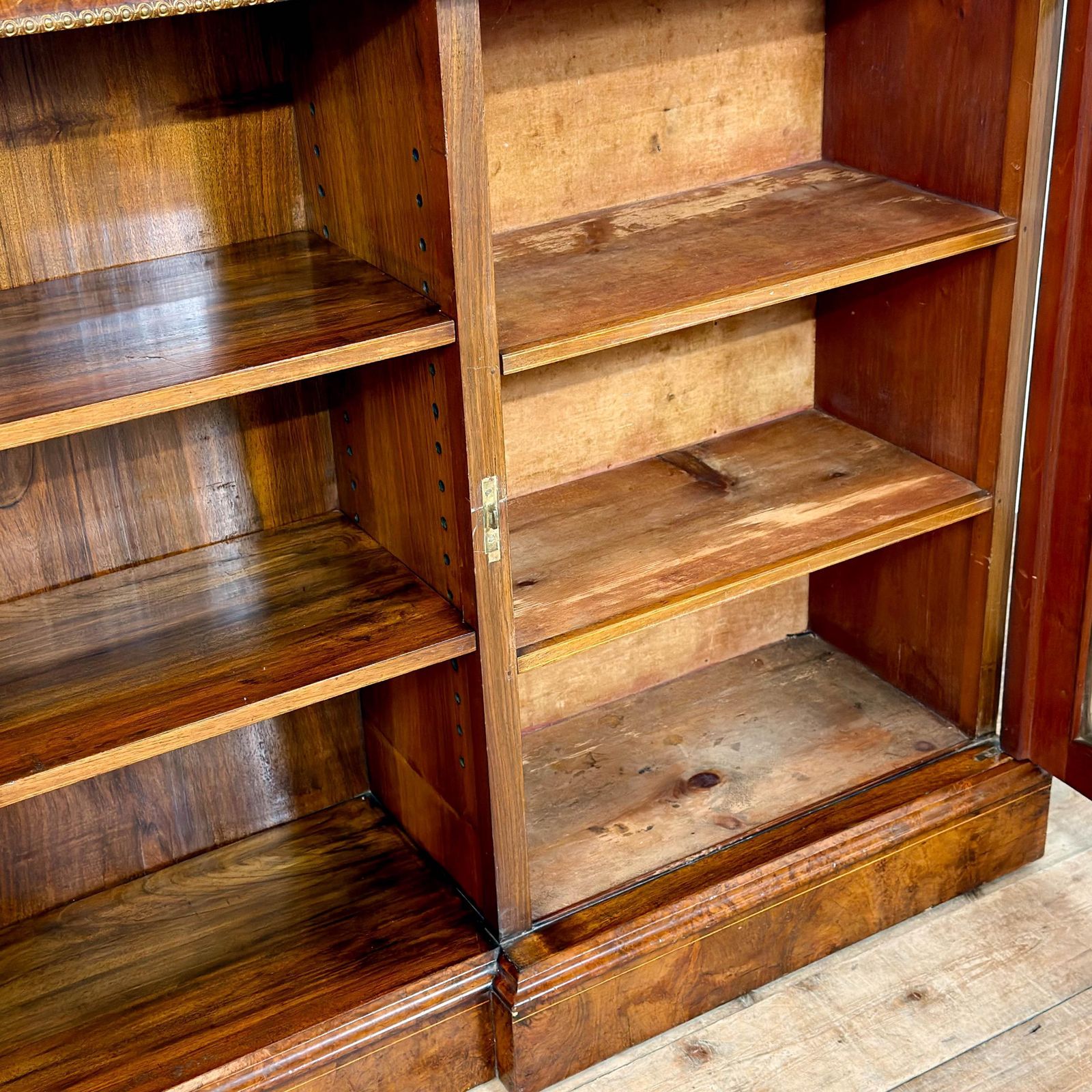 photo for sale Antique Victorian Walnut Glazed Bookcase | Antique Furniture | Antique Shelving Unit | Antique Storage