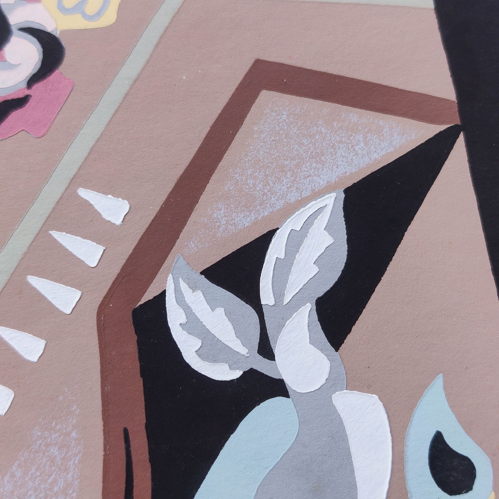 photo furniture Gino Severini (1883 1966) Original Pochoir Print Still Life With Compass, 1930