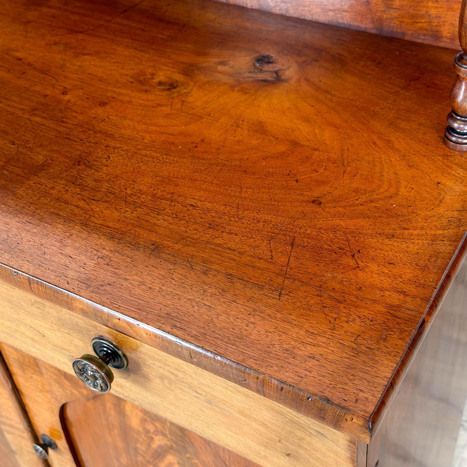 Antique Victorian Chiffonier Sideboard | Antique Mahogany Cupboard | Antique Sideboard | Mahogany Furniture photo vintage