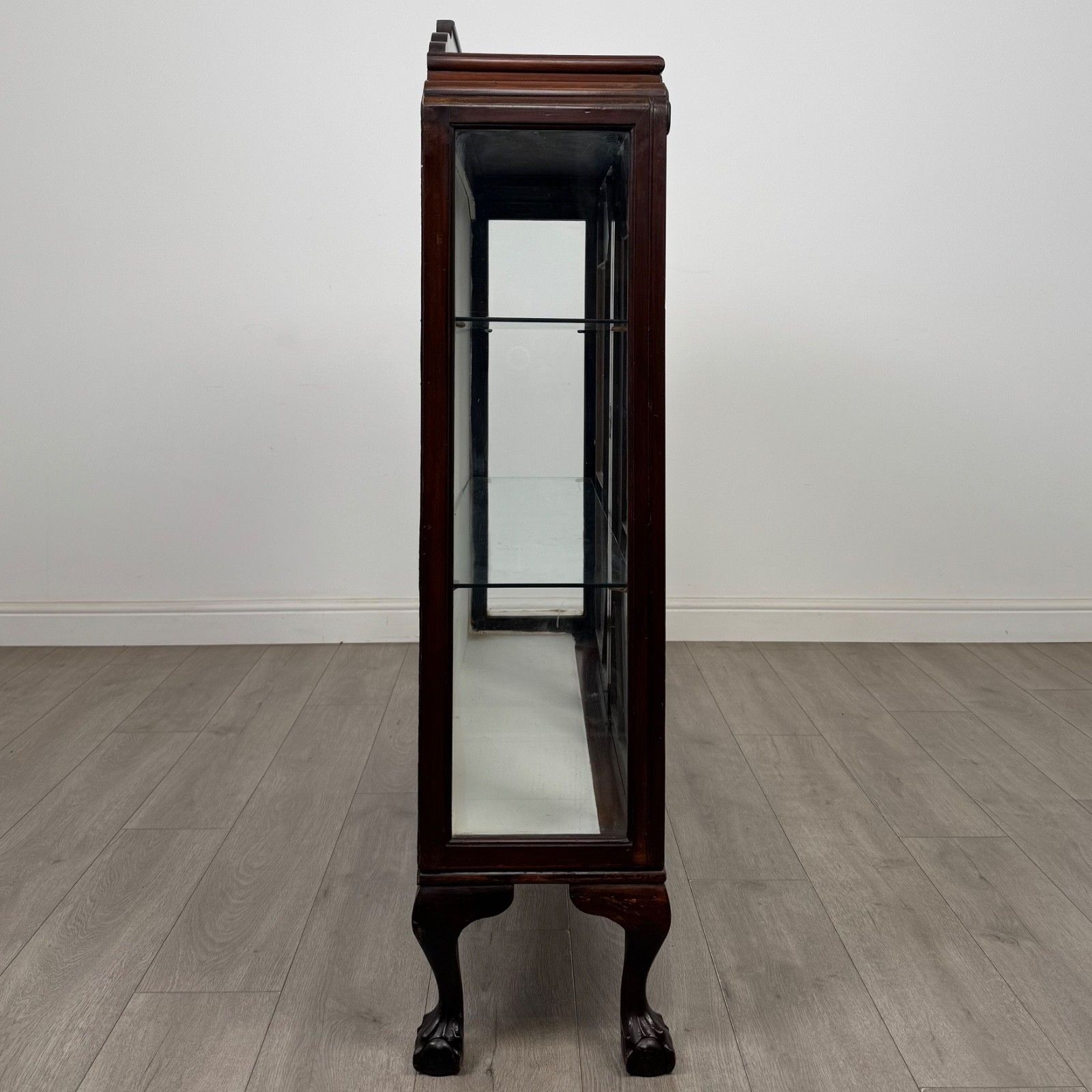 Antique 20th Century Edwardian Display Cabinet In Mahogany ( Af 5694 ) photo vintage