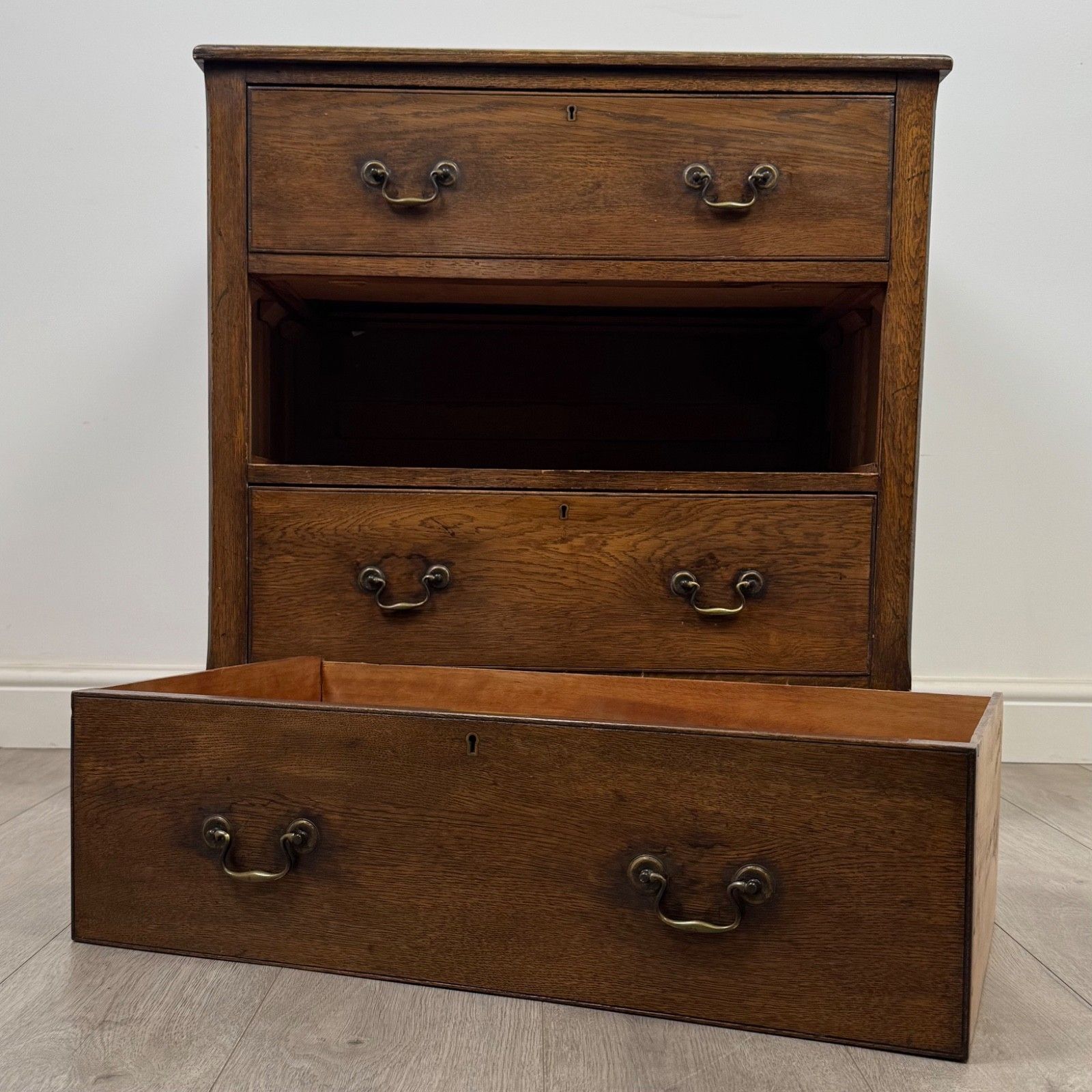 photo for sale Antique 20th Century Small Chest Of Drawers In Oak ( Af 5668 )