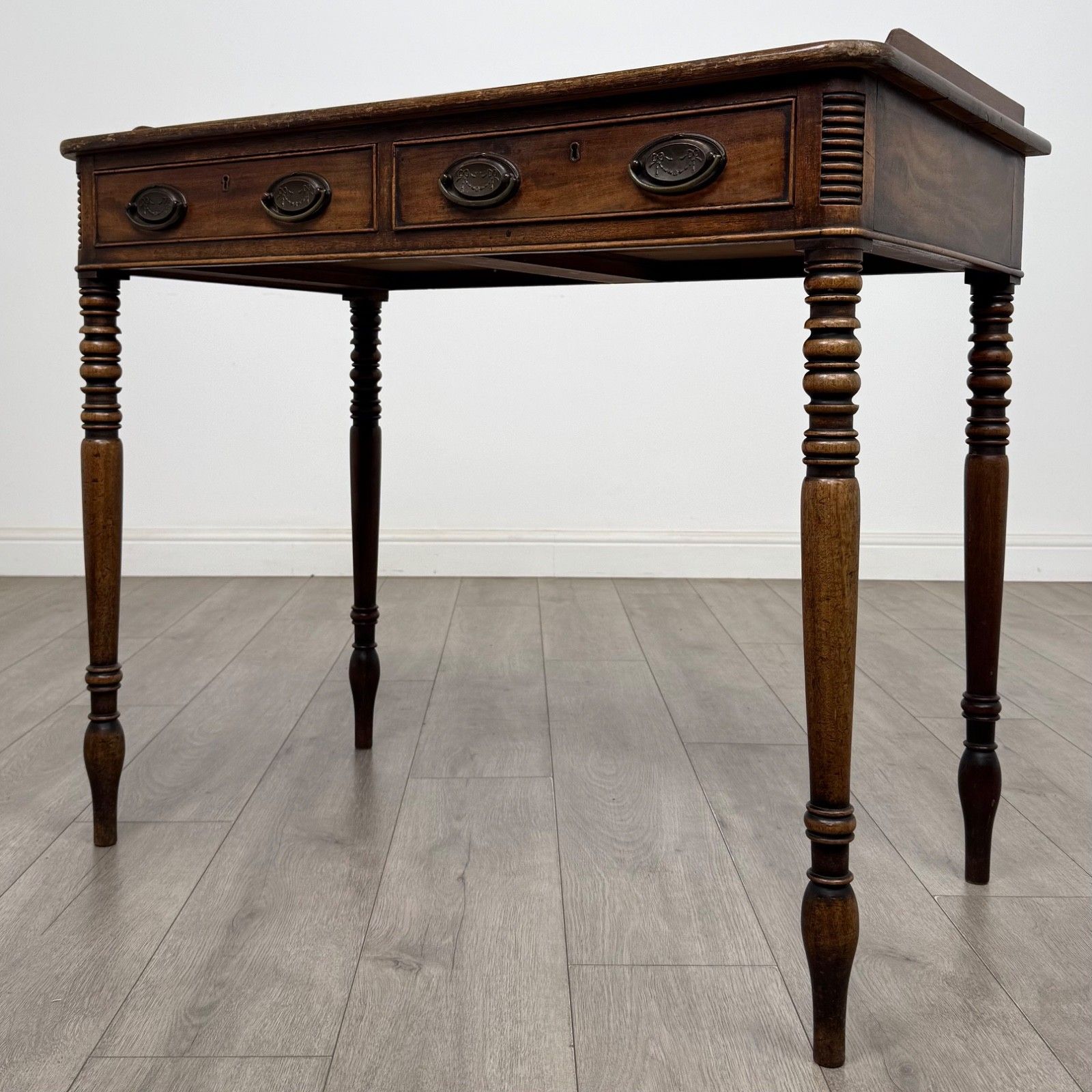 Antique 18th Century Georgian Writing Table In Mahogany ( Af 5693 ) photo furniture