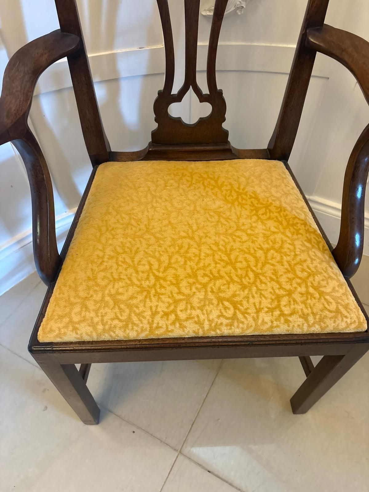Antique 19th Century Mahogany Dining Chairs Set Of Eight 6 Singles 2 Carvers English photo vinterior