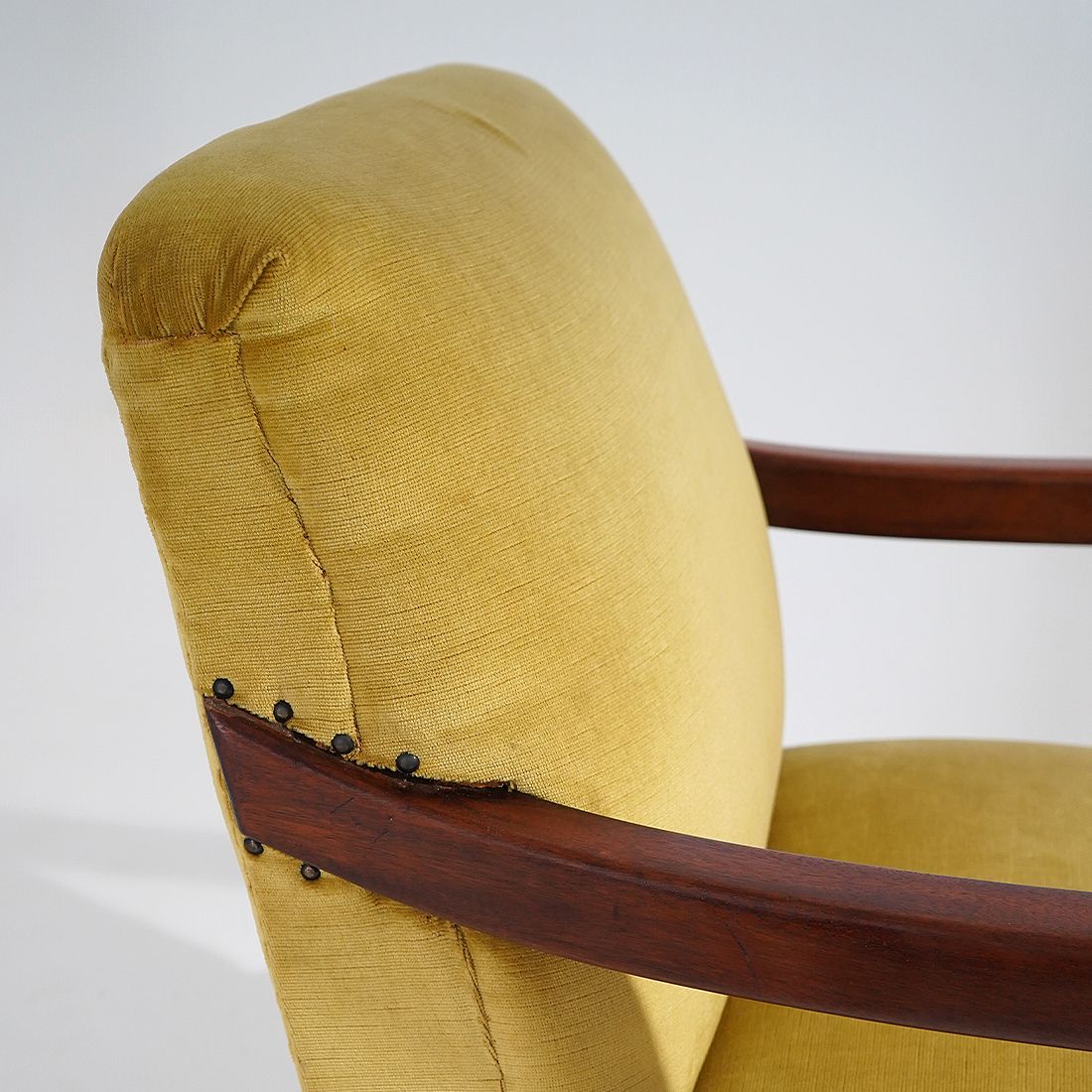 photo furniture Pair Of Velvet Armchairs, 1950s
