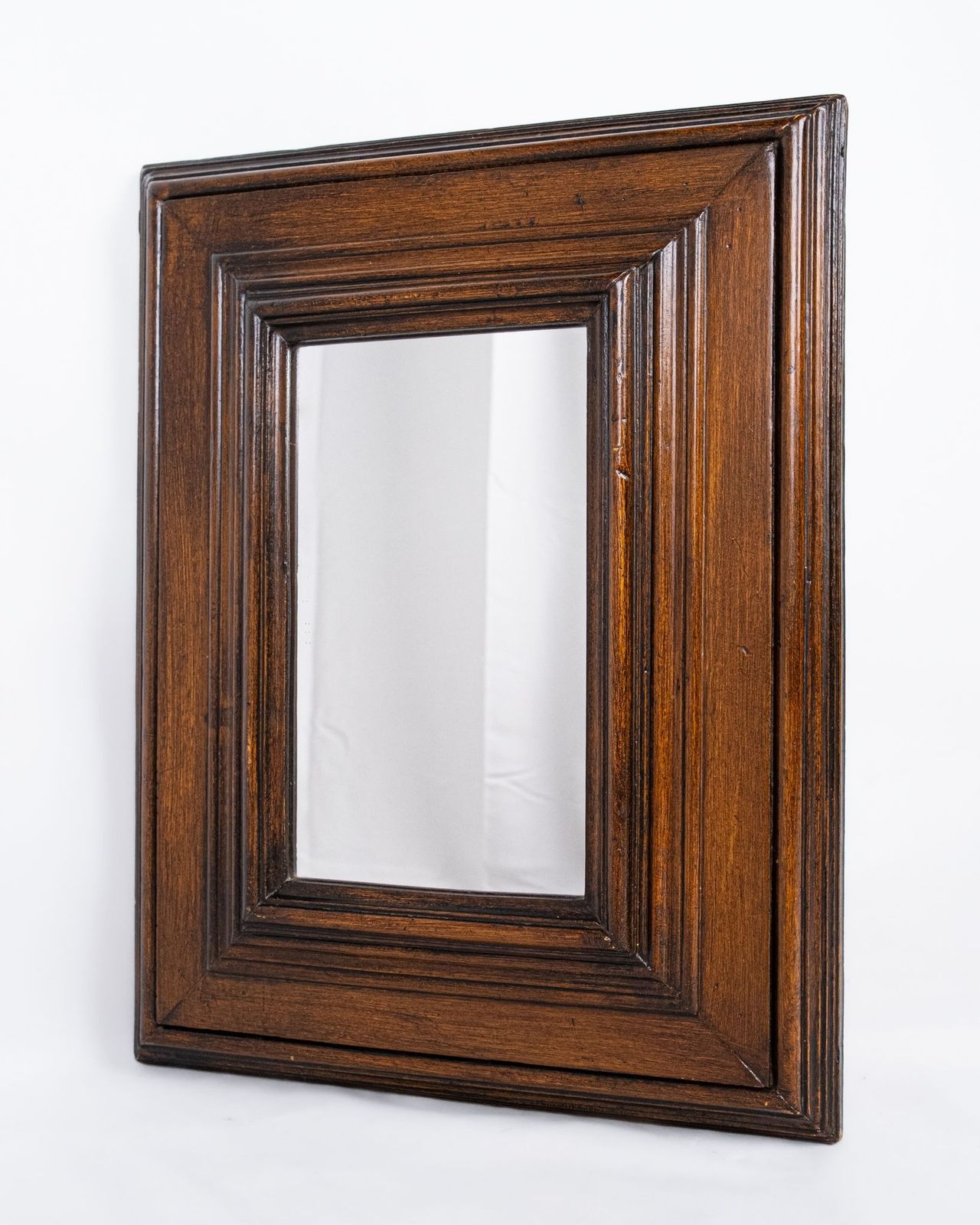 French Huguenot Style Mirror In Carved Wood, Mid 20th Century photo for sale
