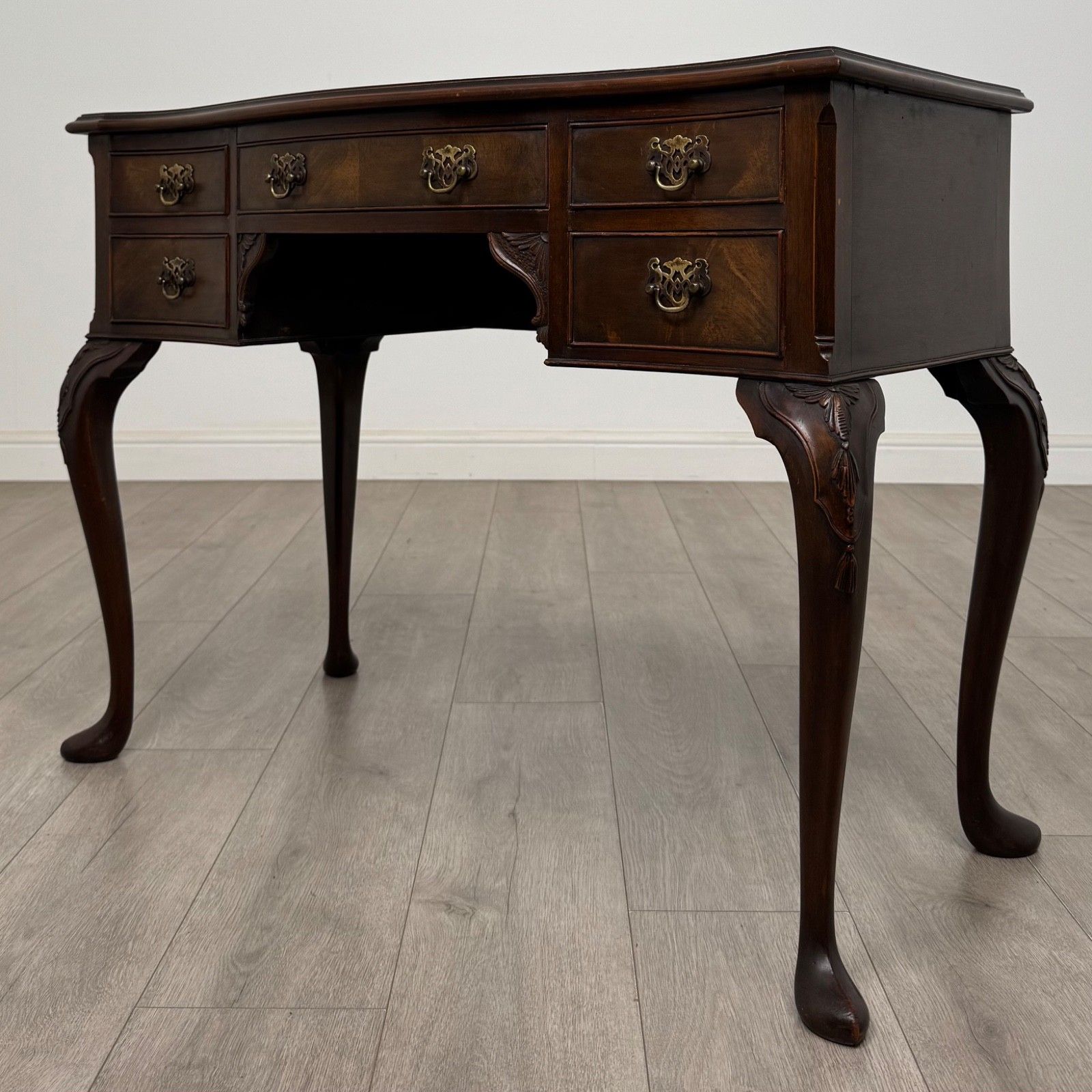 Antique 20th Century Edwardian Writing Table In Mahogany ( Af 5648 ) photo furniture