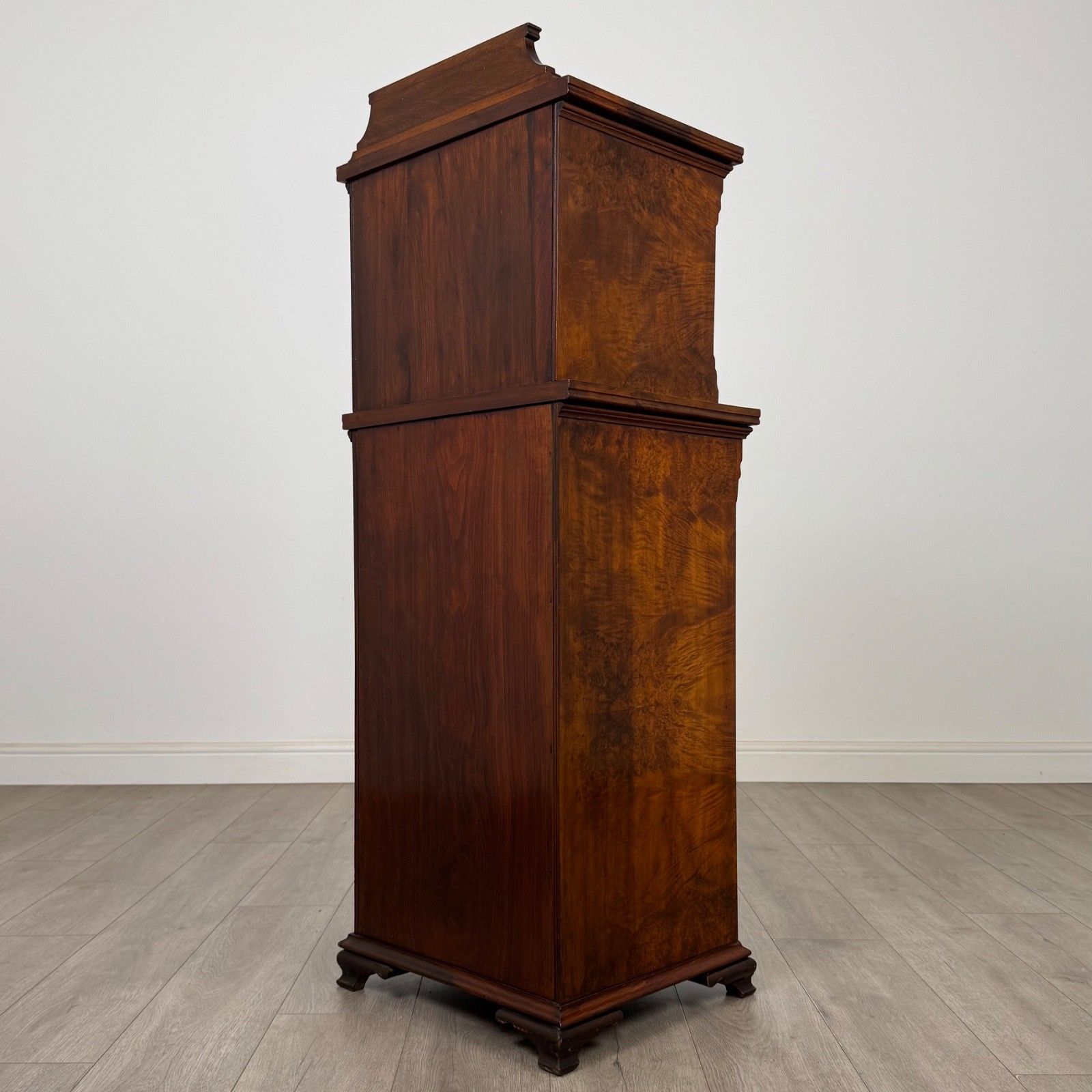 Antique 19th Century Narrow Display Cabinet In Walnut ( Af 5651 ) photo buy
