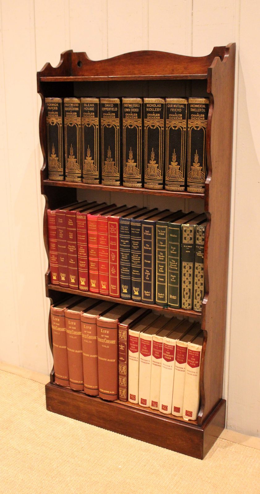 Small Oak Open Bookshelves, 1900s photo 345.0