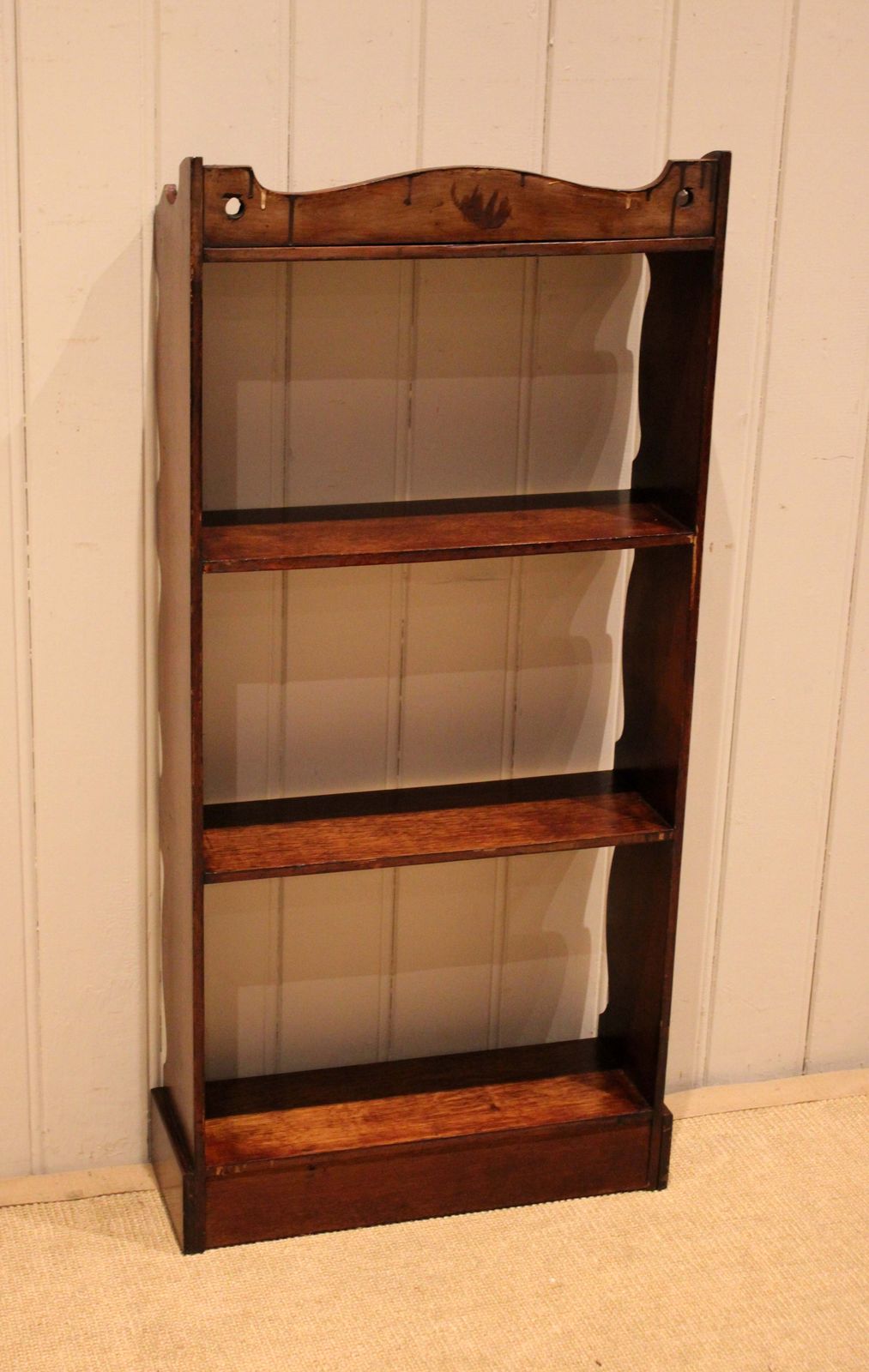 Furniture Small Oak Open Bookshelves, 1900s photo