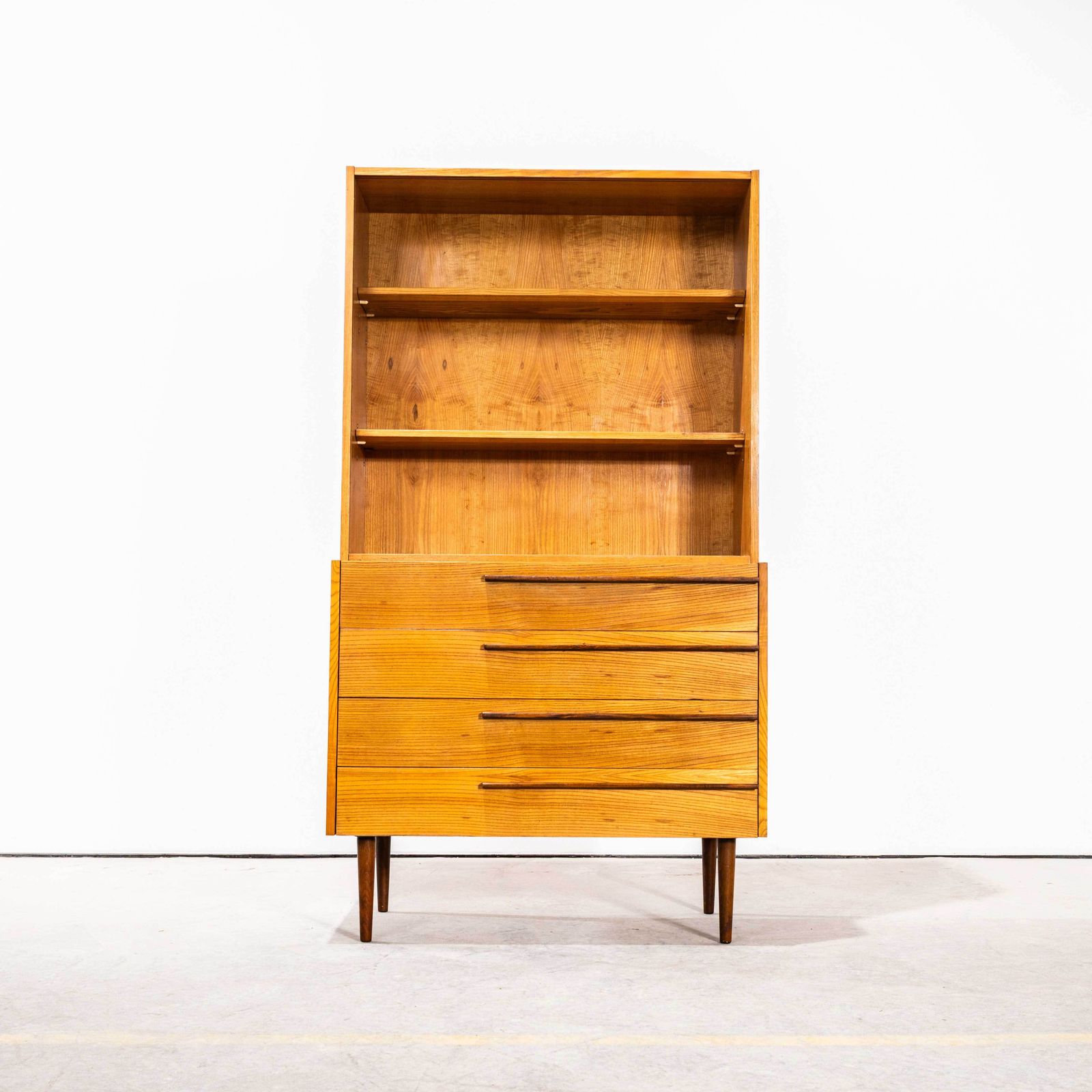 1960â€™S Four Drawer Shelved Mid Century Cabinet â€“ Up Zavody photo for sale