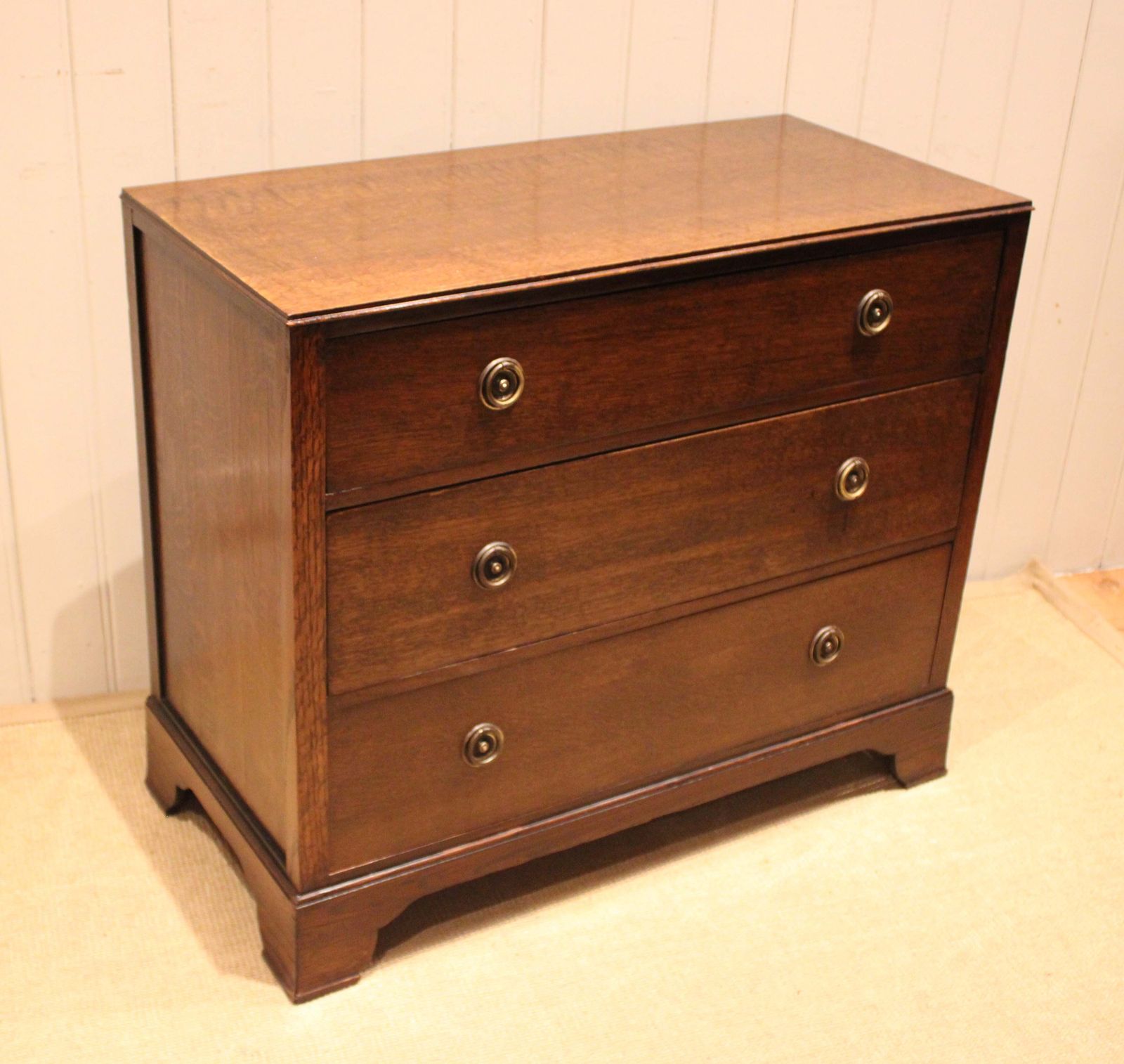 Early 20th Century Oak Chest Of Drawers photo vintage
