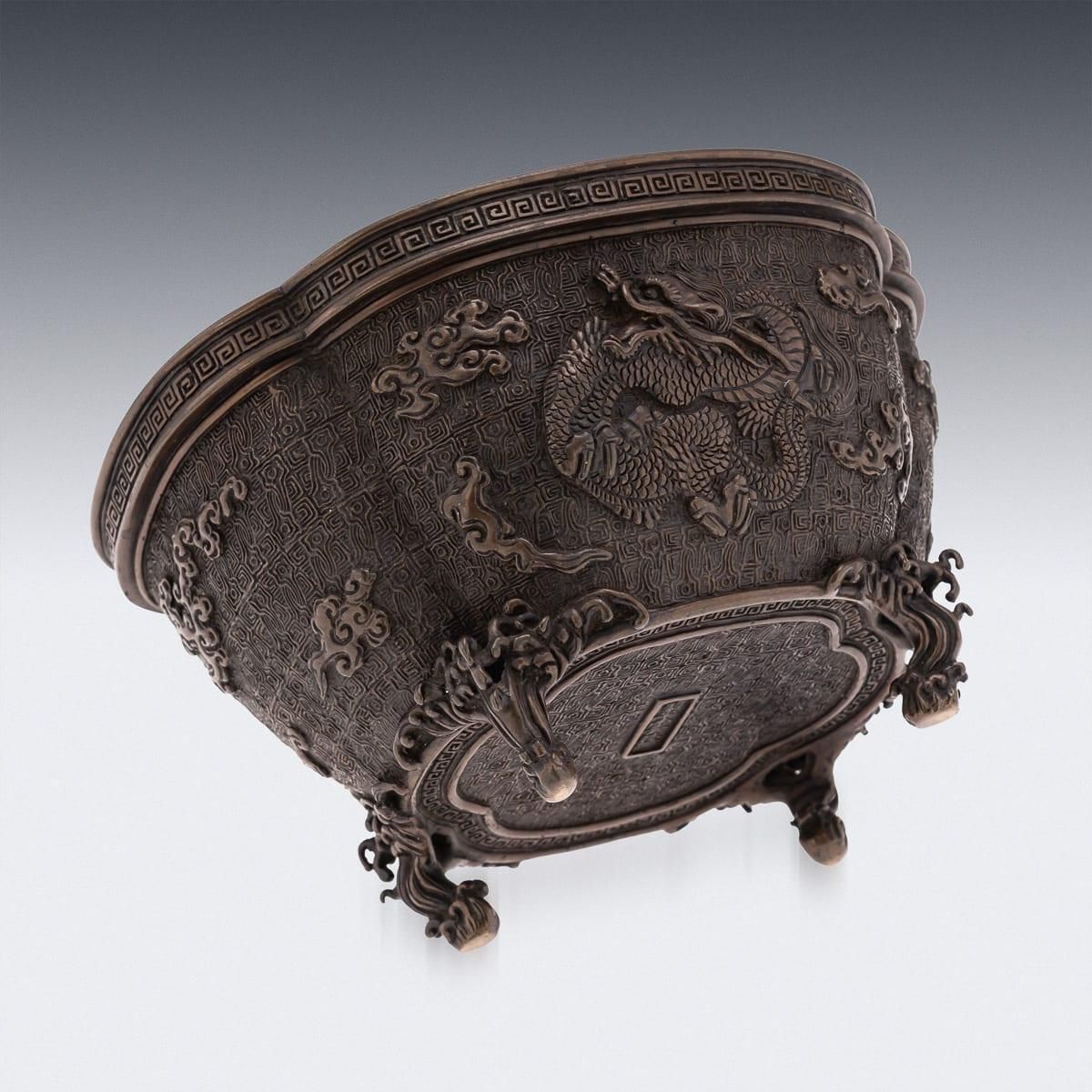 Antique 19thc Japanese Bronze Vessel In The Style Of The 17thc Edo Period photo buy