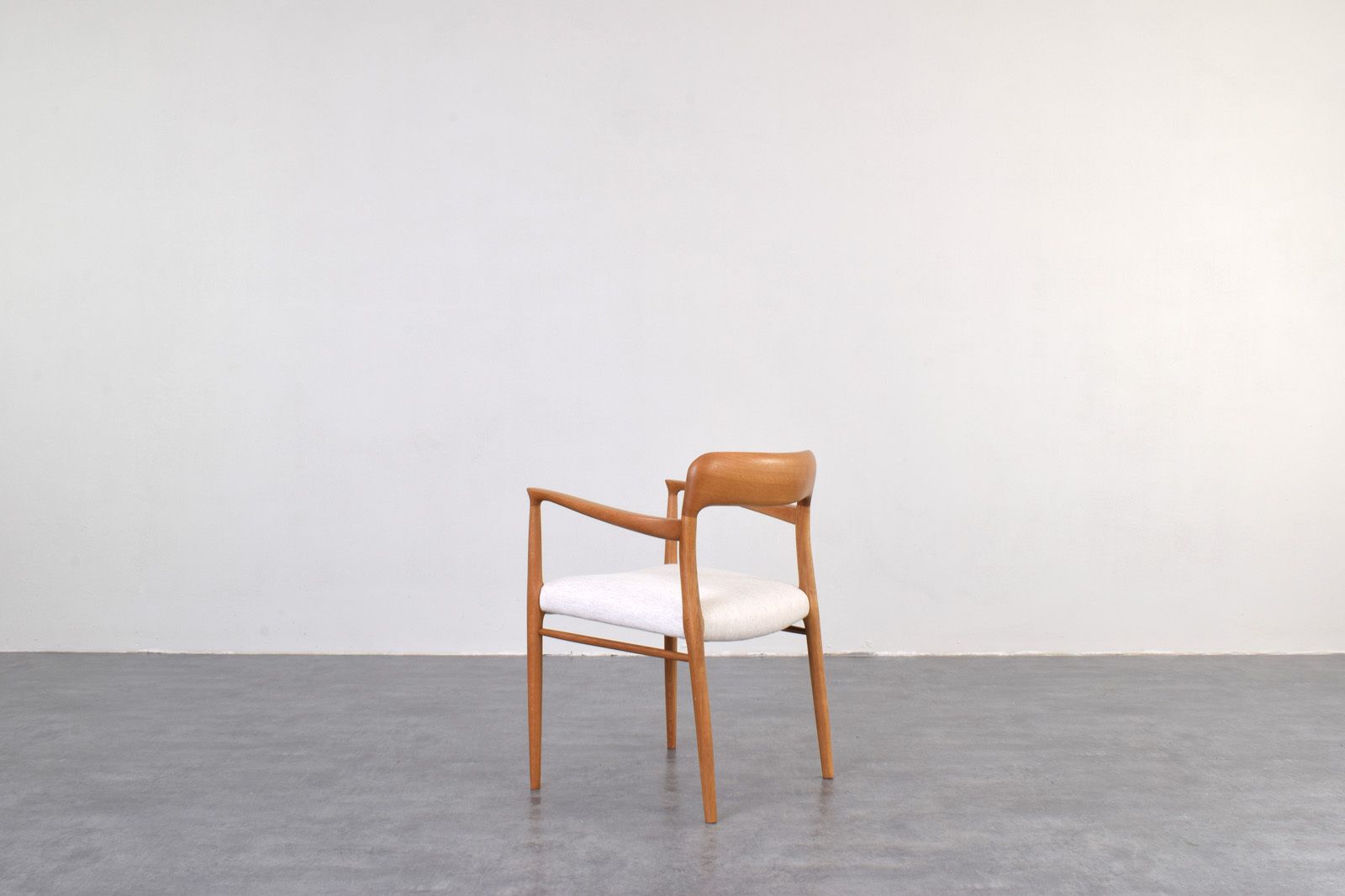 Mid Century Model 56 Danish Dining Chair By Niels O. Møller For J.L. Møllers, 1950s photo vinterior