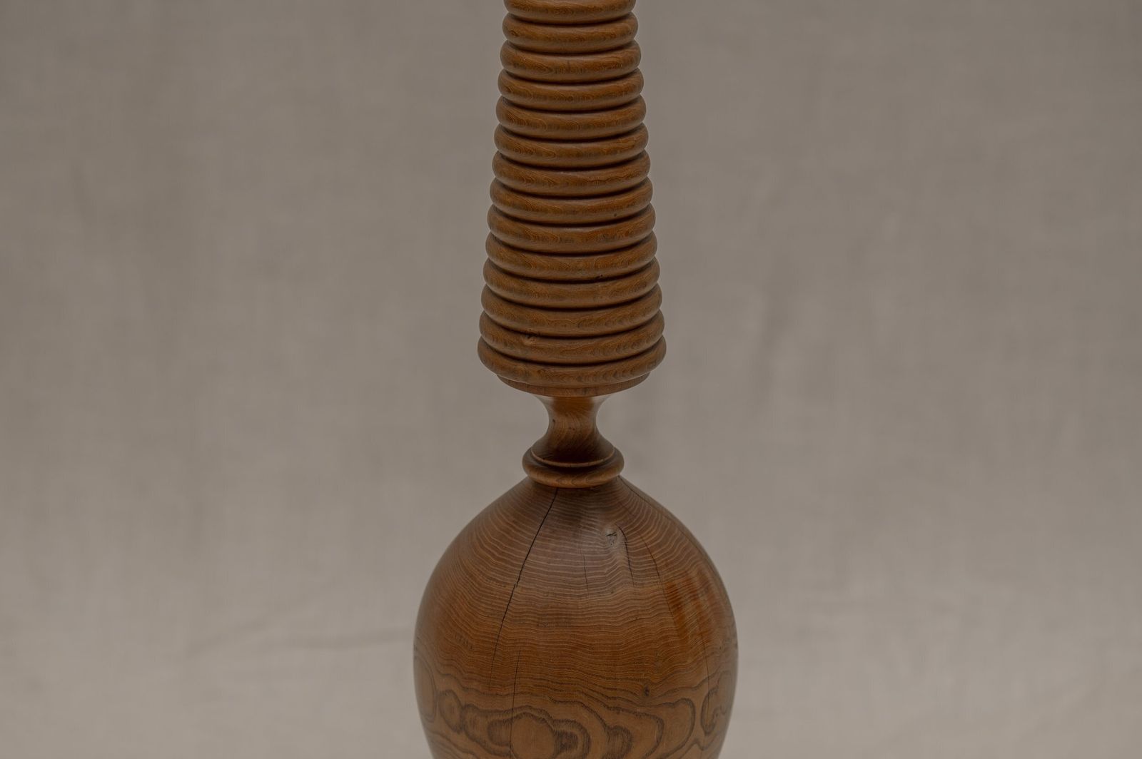 Large French Mid Century Wooden Floor Lamp, 1960s photo Lighting