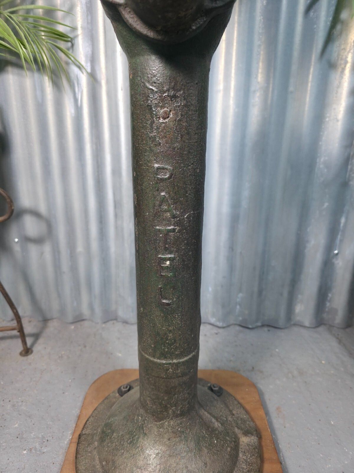 Vintage Rustic Reclaimed Cast Iron Water Pump Side Bar Table Plant Stand photo Home Decor