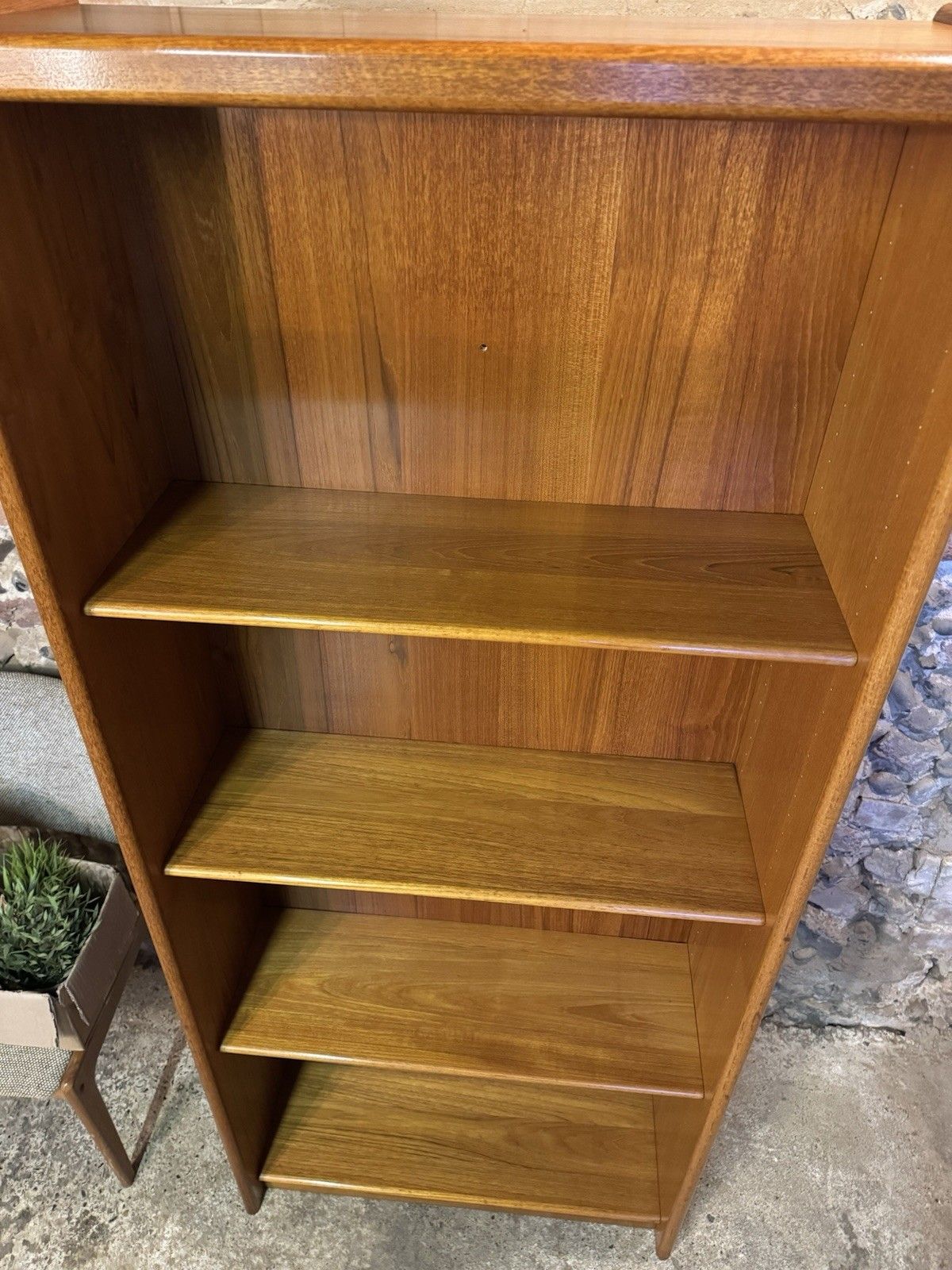photo for sale 🚛 Vintage Mid Century Danish Teak Tall Bookshelf / Display Shelving / Bookcase