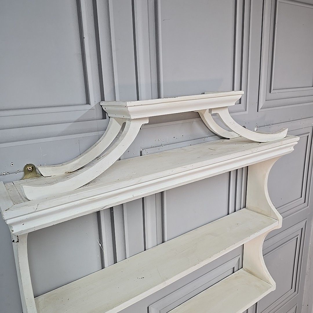 Antique Wooden Wall Shelves Painted Decorative Display Delft Rack Shelf photo 230.0