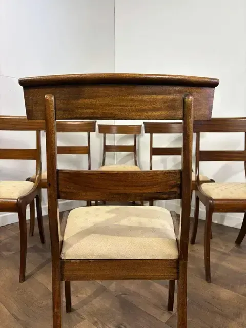 Furniture Set Of Six Victorian Mahogany Dining Chairs photo