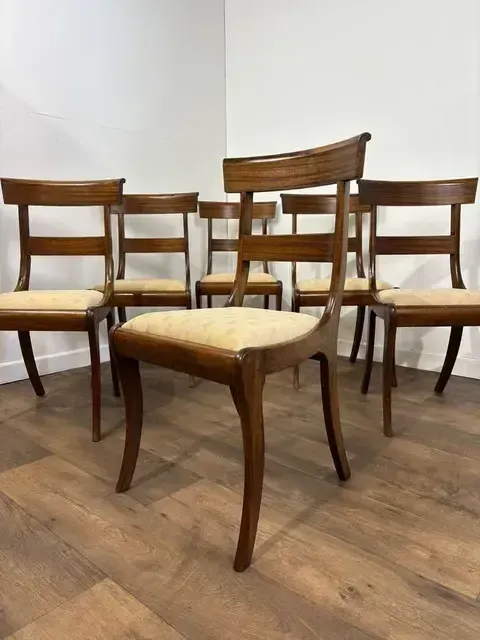 photo buy Set Of Six Victorian Mahogany Dining Chairs