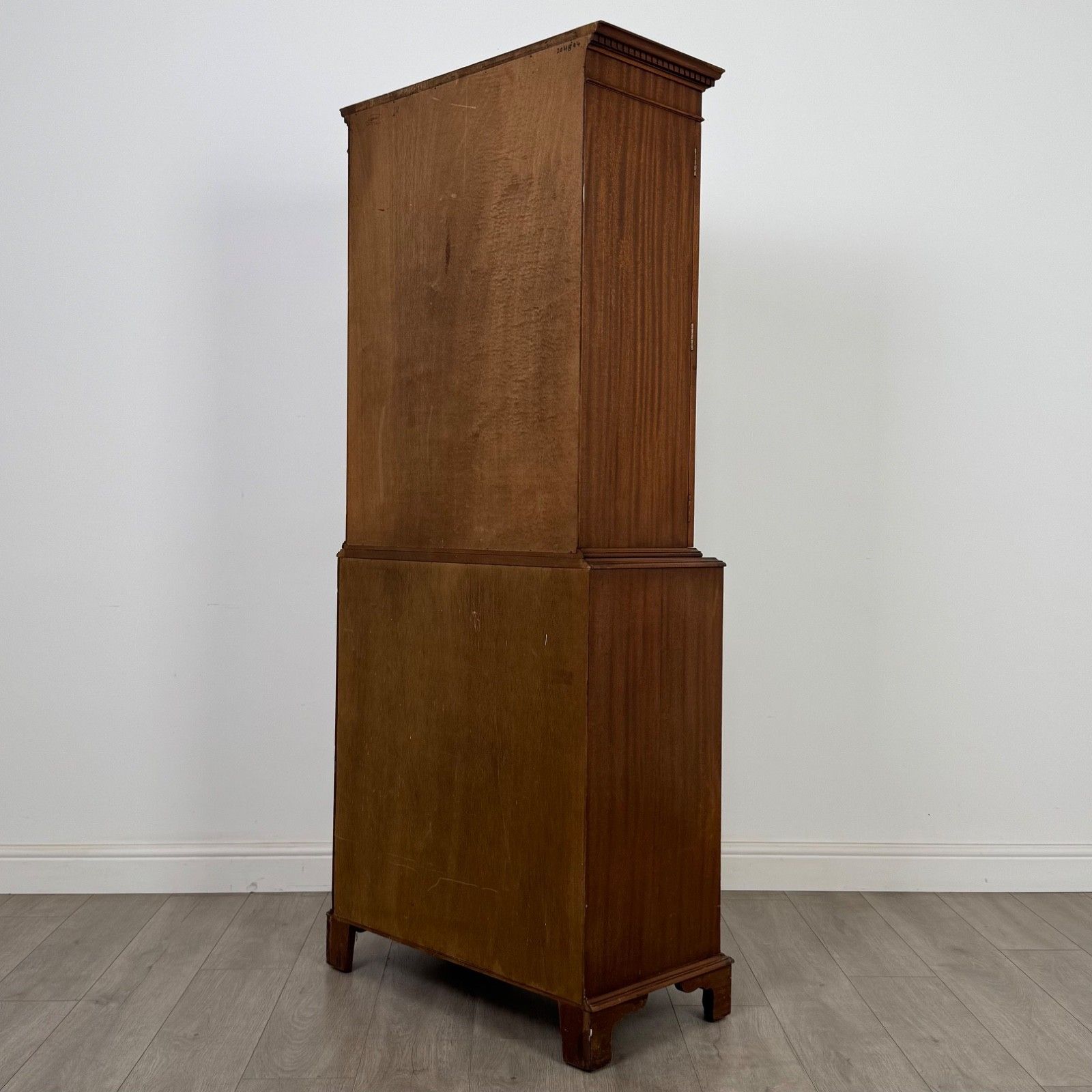 Antique 20th Century Secretaire Bookcase In Mahogany ( Af 5654 ) photo vintage
