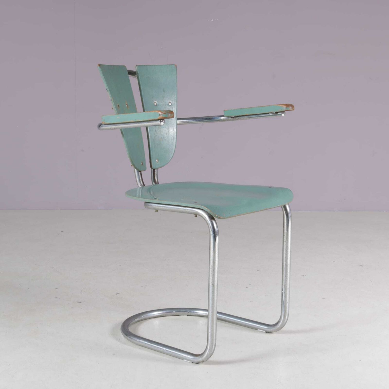 1950s Rare Side Chair By Lemafa Den Haag, Netherlands