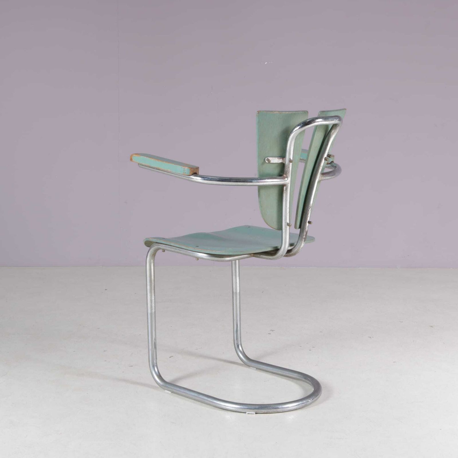 459.0 1950s Rare Side Chair By Lemafa Den Haag, Netherlands photo