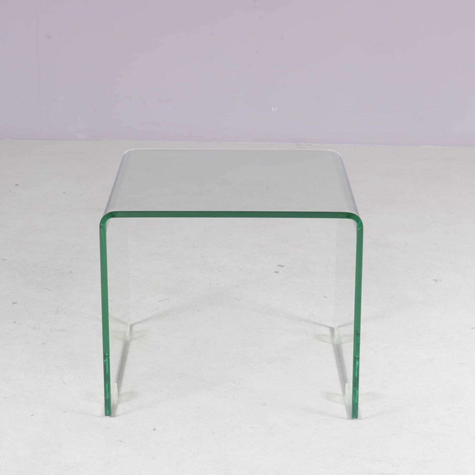 1980s Glass “Waterfall” Side Table By Fiam, Italy photo 128.0