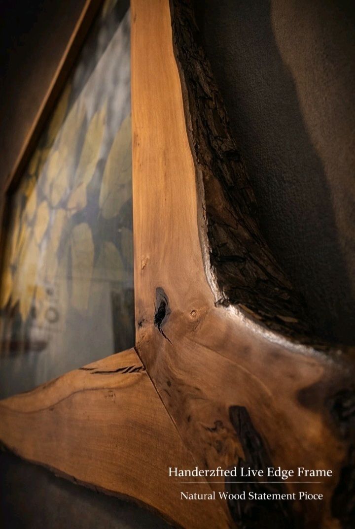 Rustic Wall Art Live Edge Hawthorn Frame Jeff Davies Photo   Very Heavy photo furniture