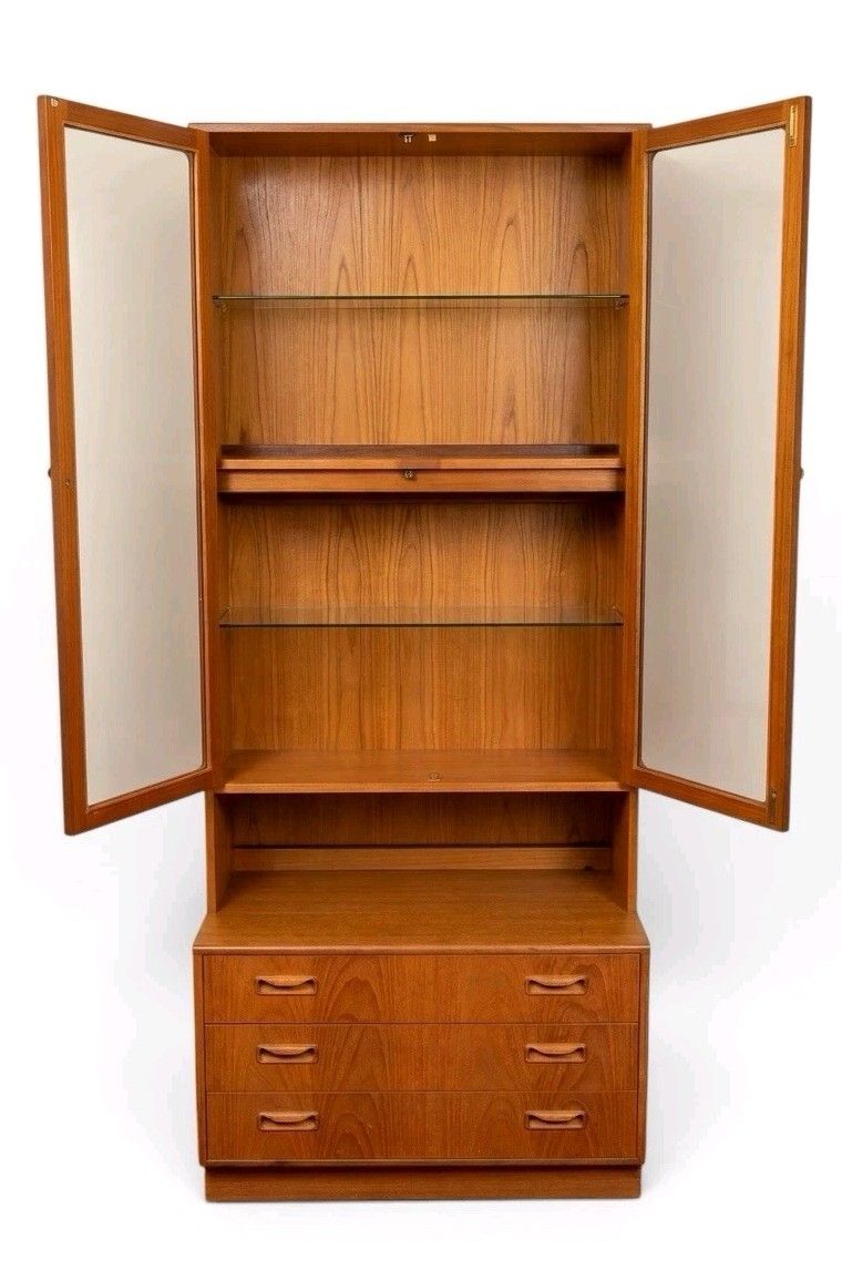 G Plan Fresco Teak Bookcase Chest Of Drawers Wall Unit Superior Quality Retro photo 345.0