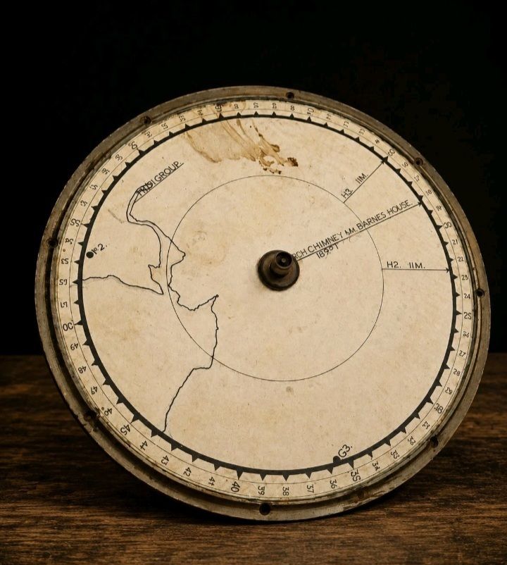 Rare Industrial Scientific Dial Instrument Massive Metal Gauge photo vinterior