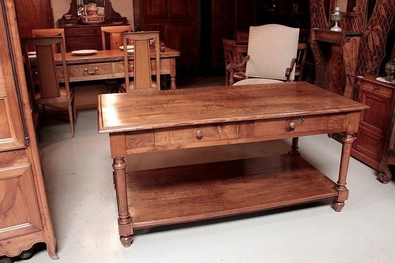 Early 20th Century Oak Drapery Table