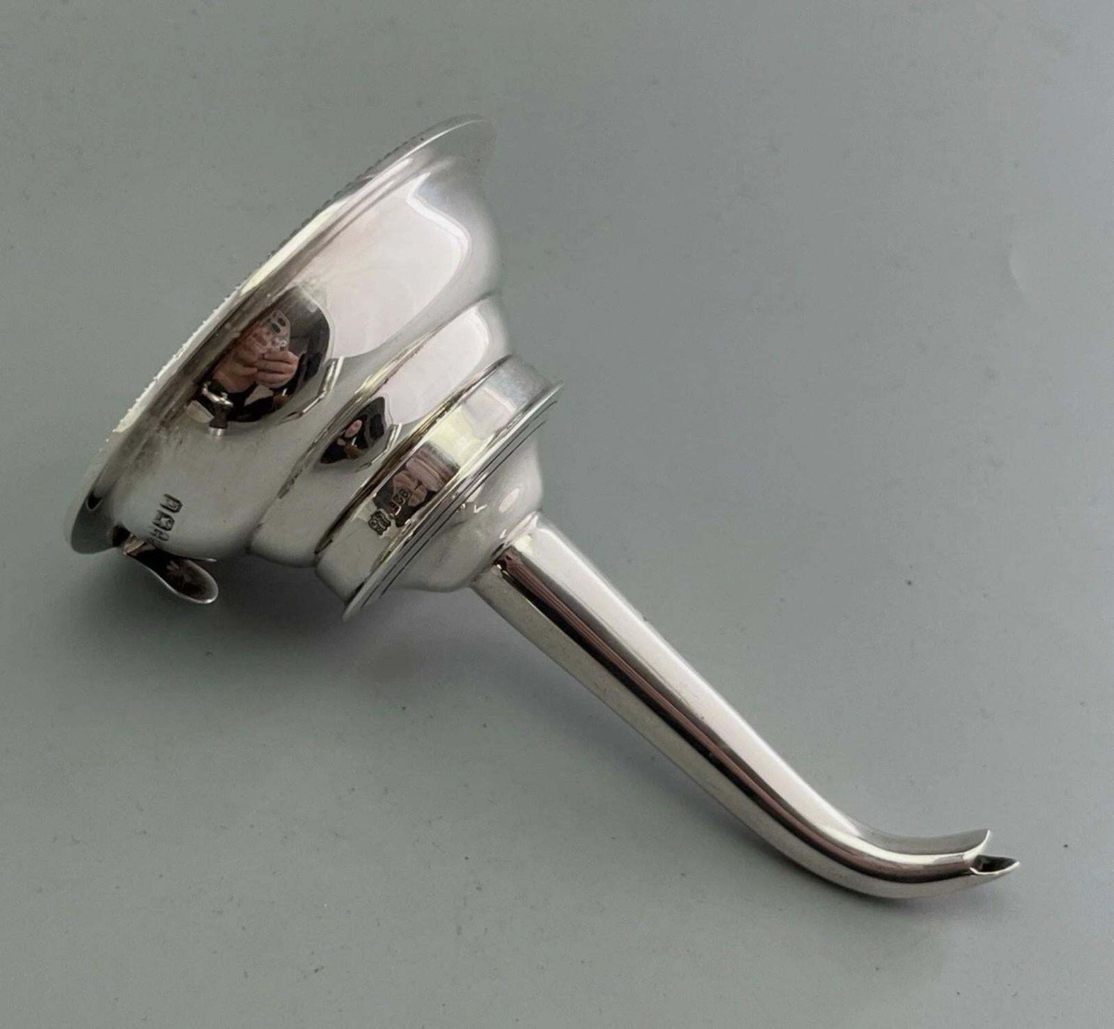 Exquisite Wine Funnel Antique Sterling Silver Hallmarked, Gilded Superb Quality photo buy