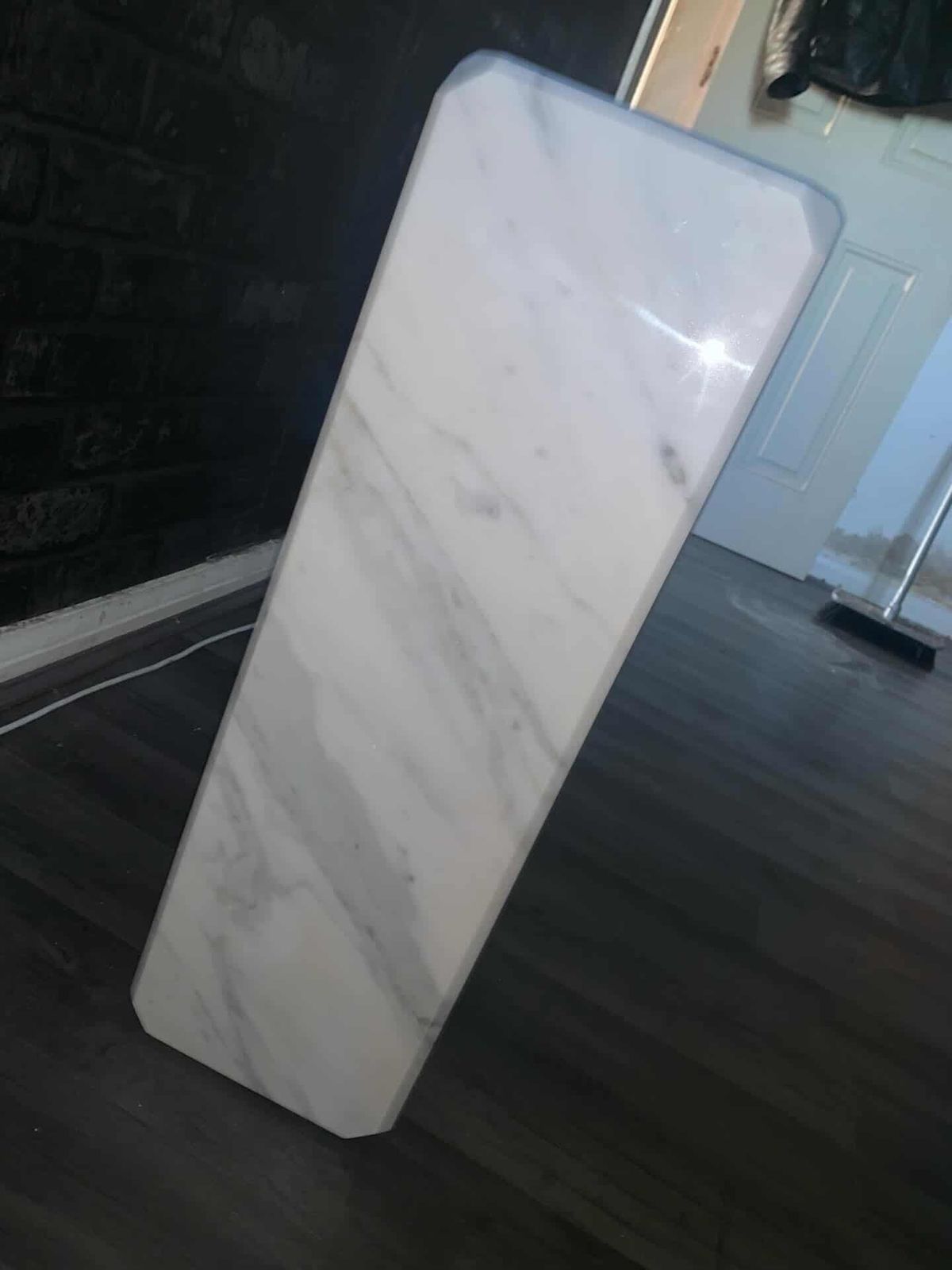 Flos ‘Arco’ Floor Lamp Base By Achille & Pier Giacomo Castiglioni, Italy (Original, Carrara Marble Base) photo Lighting